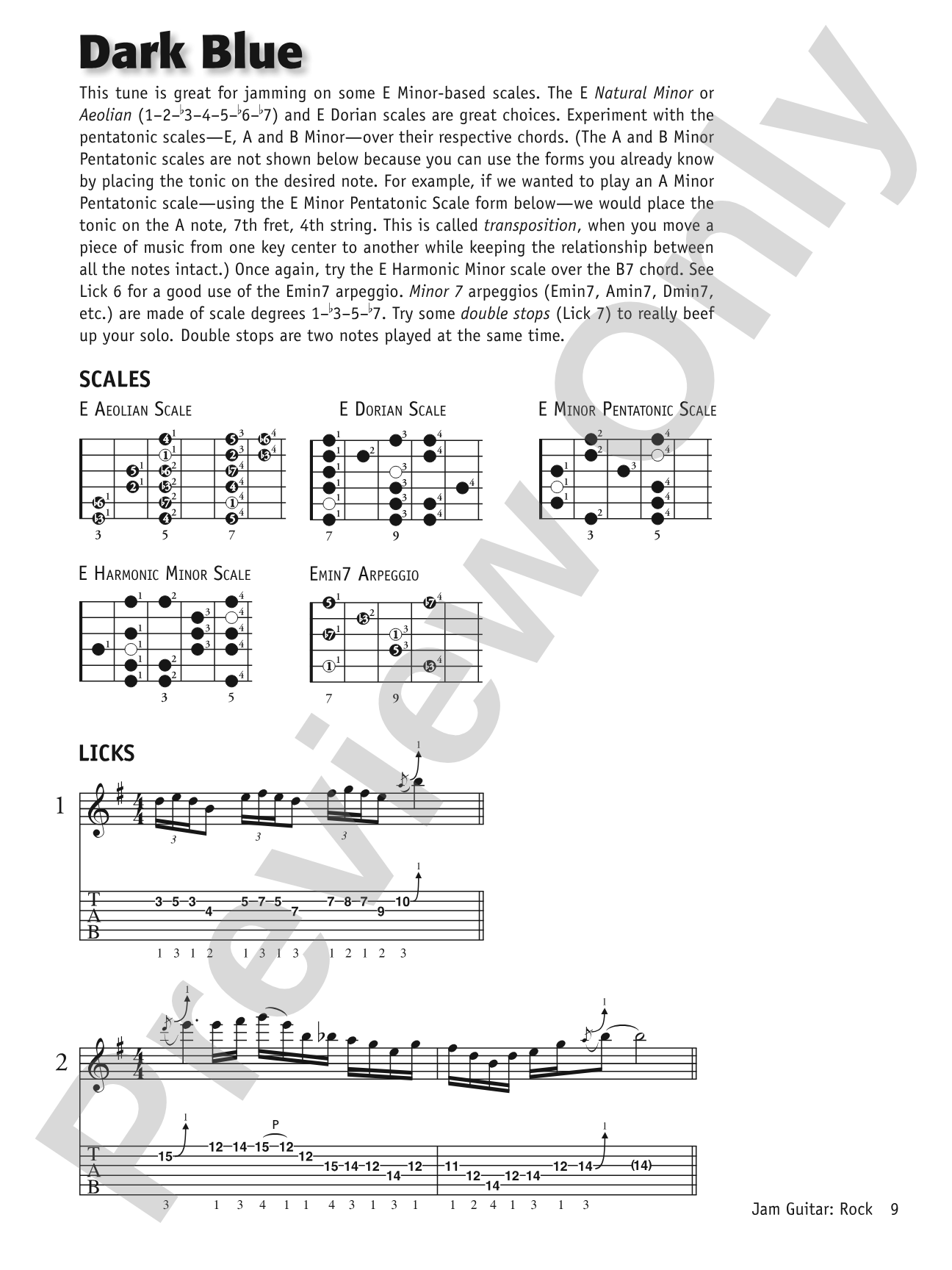 Jam Guitar: Rock: Play-Along Tracks for Improved Improvising -- You Never Have to Play Alone Again!
