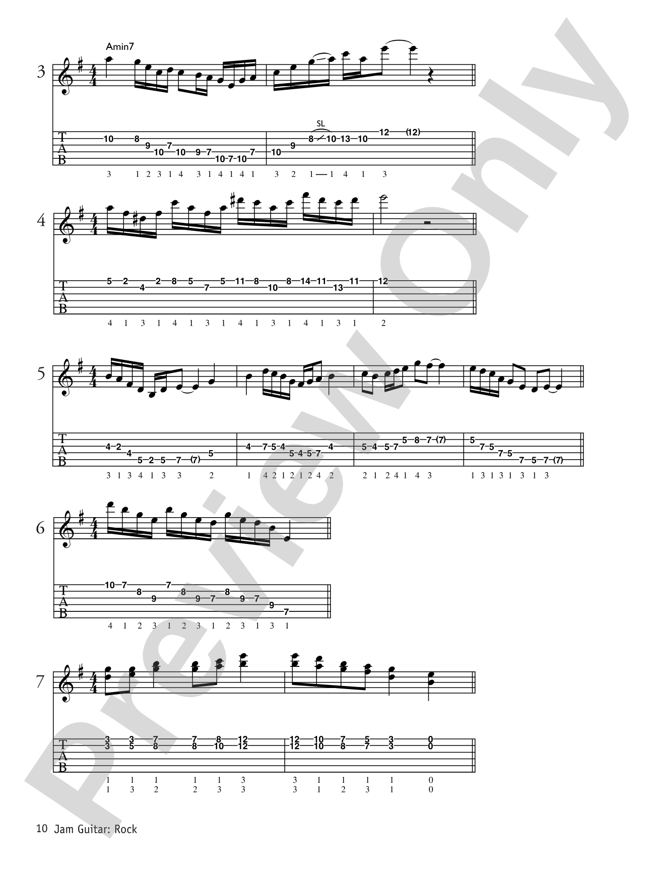 Jam Guitar: Rock: Play-Along Tracks for Improved Improvising -- You Never Have to Play Alone Again!