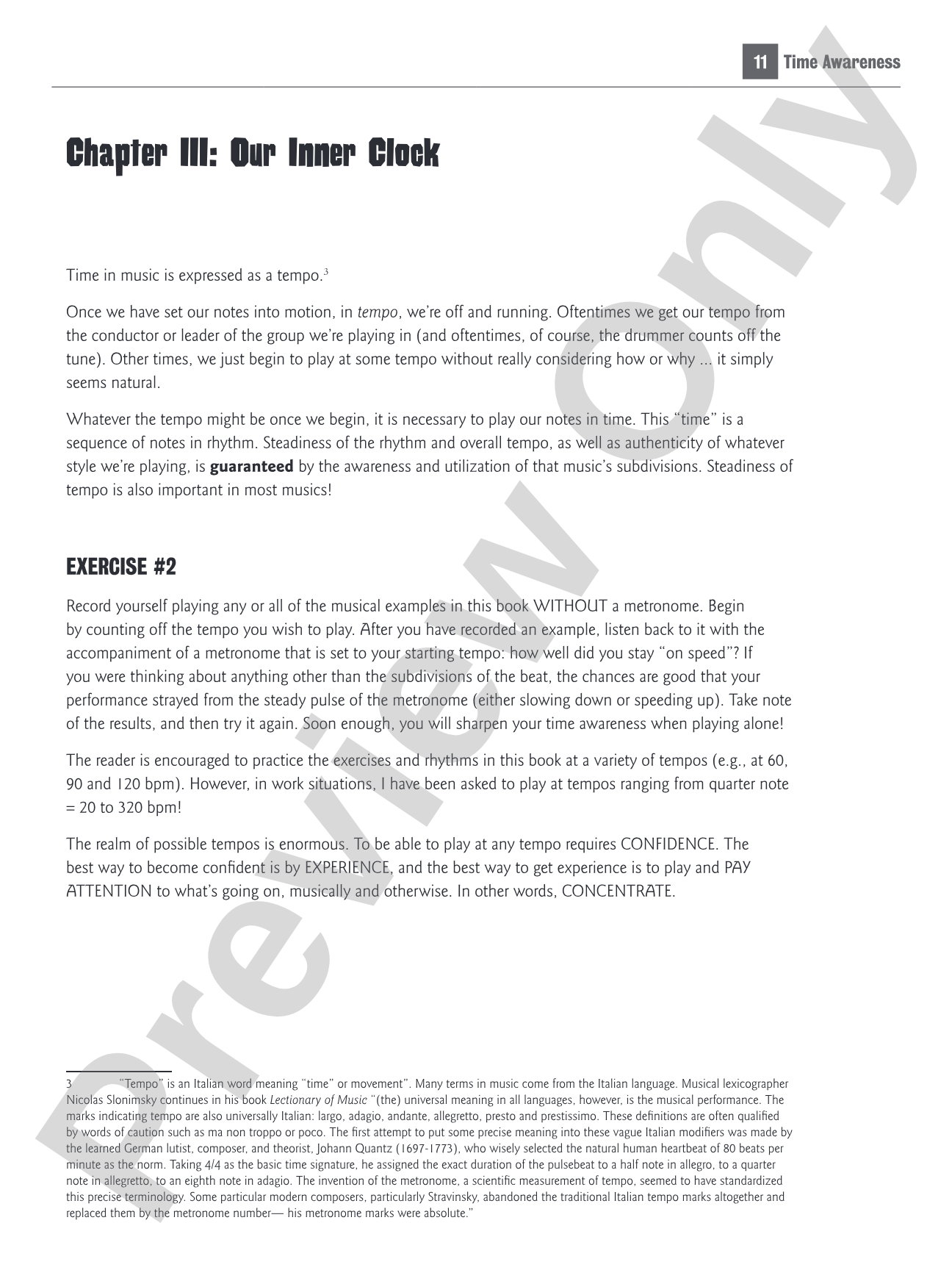 Time Awareness for All Musicians