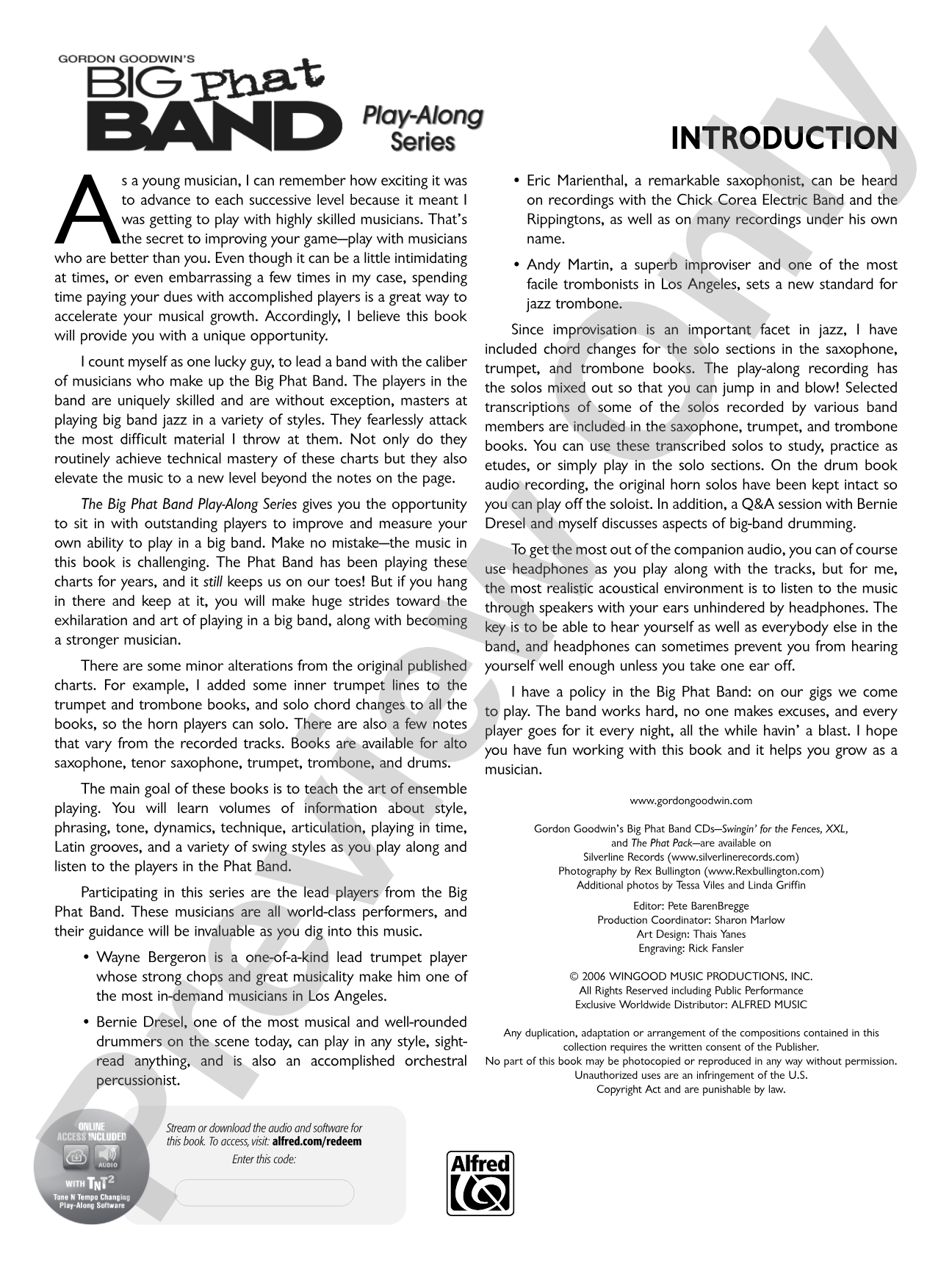 Gordon Goodwin's Big Phat Band Play-Along Series: Drums