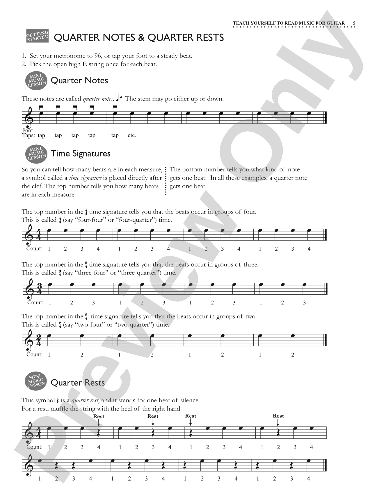 Alfred's Teach Yourself to Read Music for Guitar: Practical Music Reading for All Guitarists!