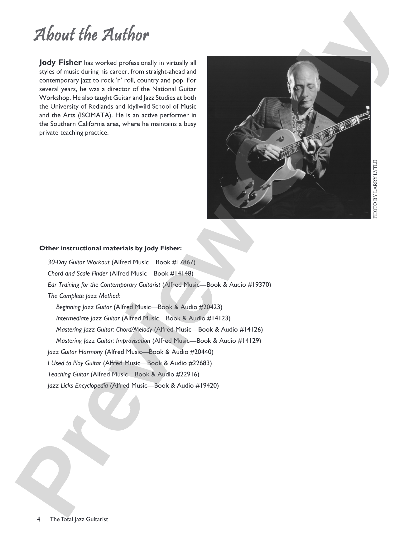 The Total Jazz Guitarist: A Fun and Comprehensive Overview of Jazz Guitar Playing
