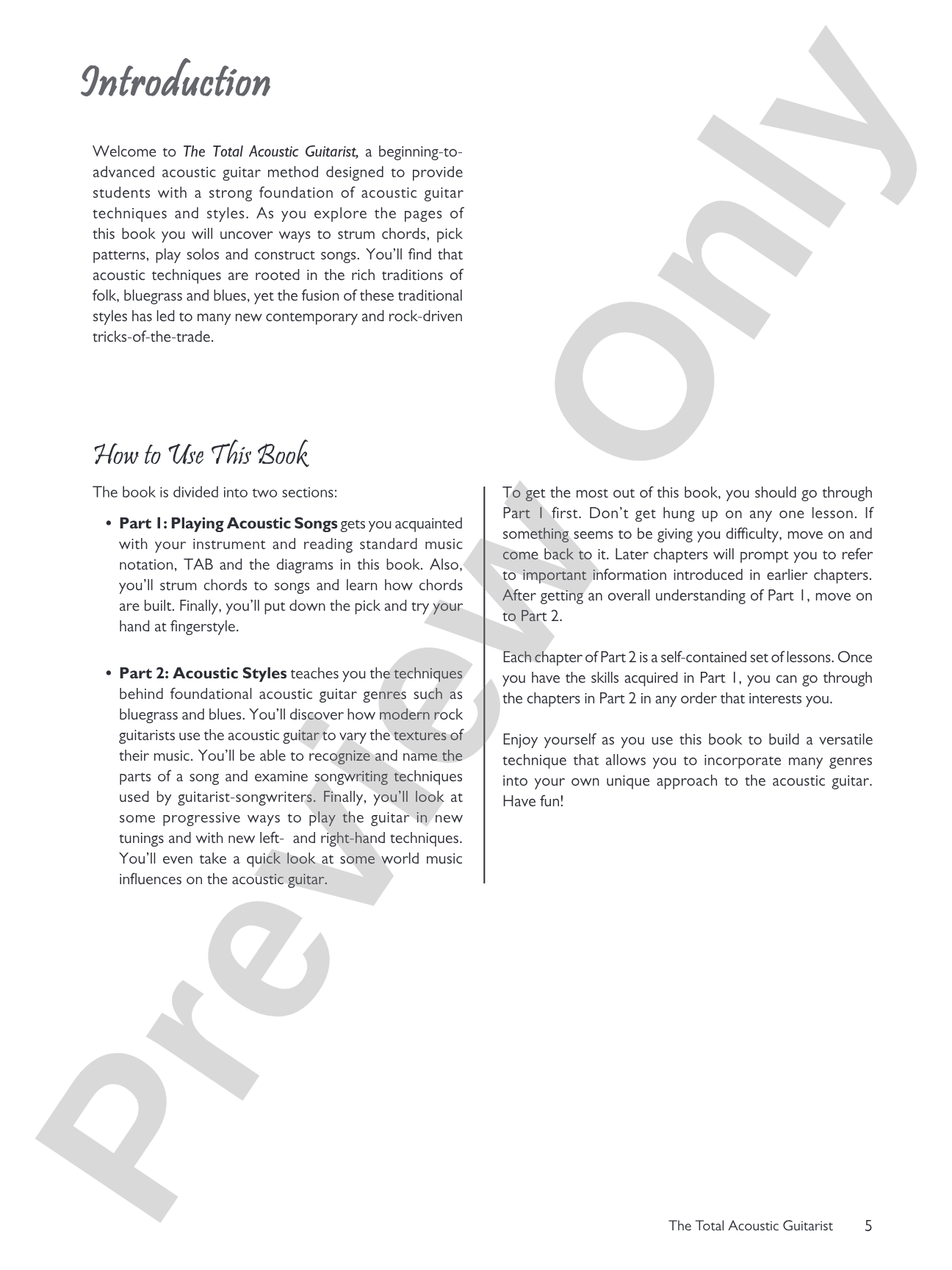 The Total Acoustic Guitarist: A Fun and Comprehensive Overview of Acoustic Guitar Playing