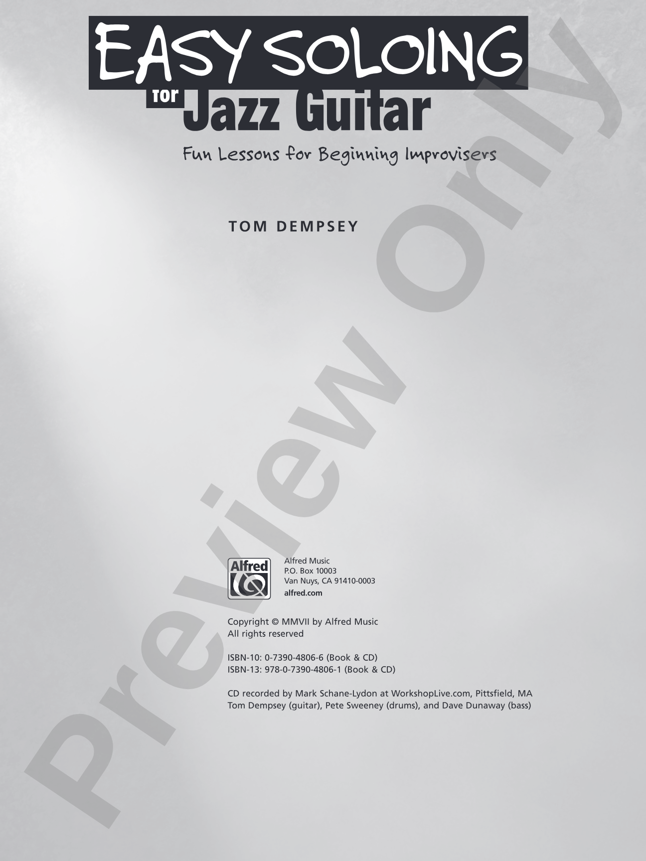 Easy Soloing for Jazz Guitar: Fun Lessons for Beginning Improvisers