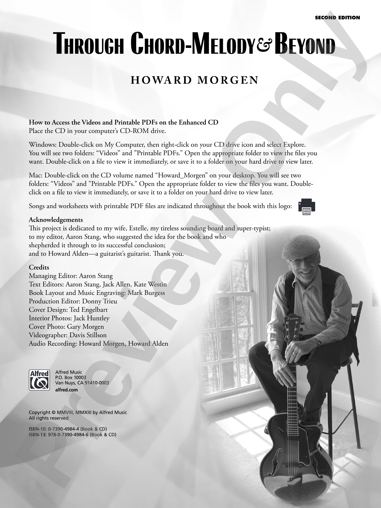 Howard Morgen: Through Chord Melody & Beyond: A Comprehensive Hands-On Guide to Playing & Arranging Solo Jazz Guitar Based on 11 Classic Standards from the Great American Songbook