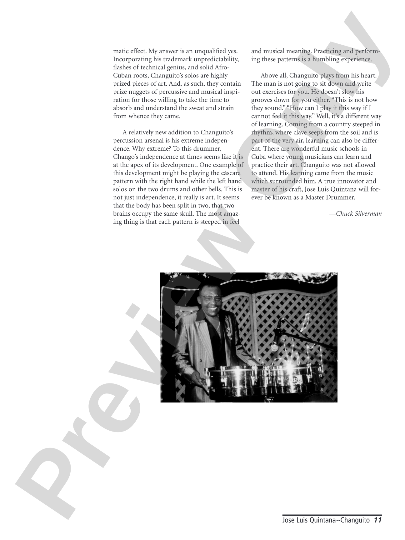 Changuito: A Master's Approach to Timbales