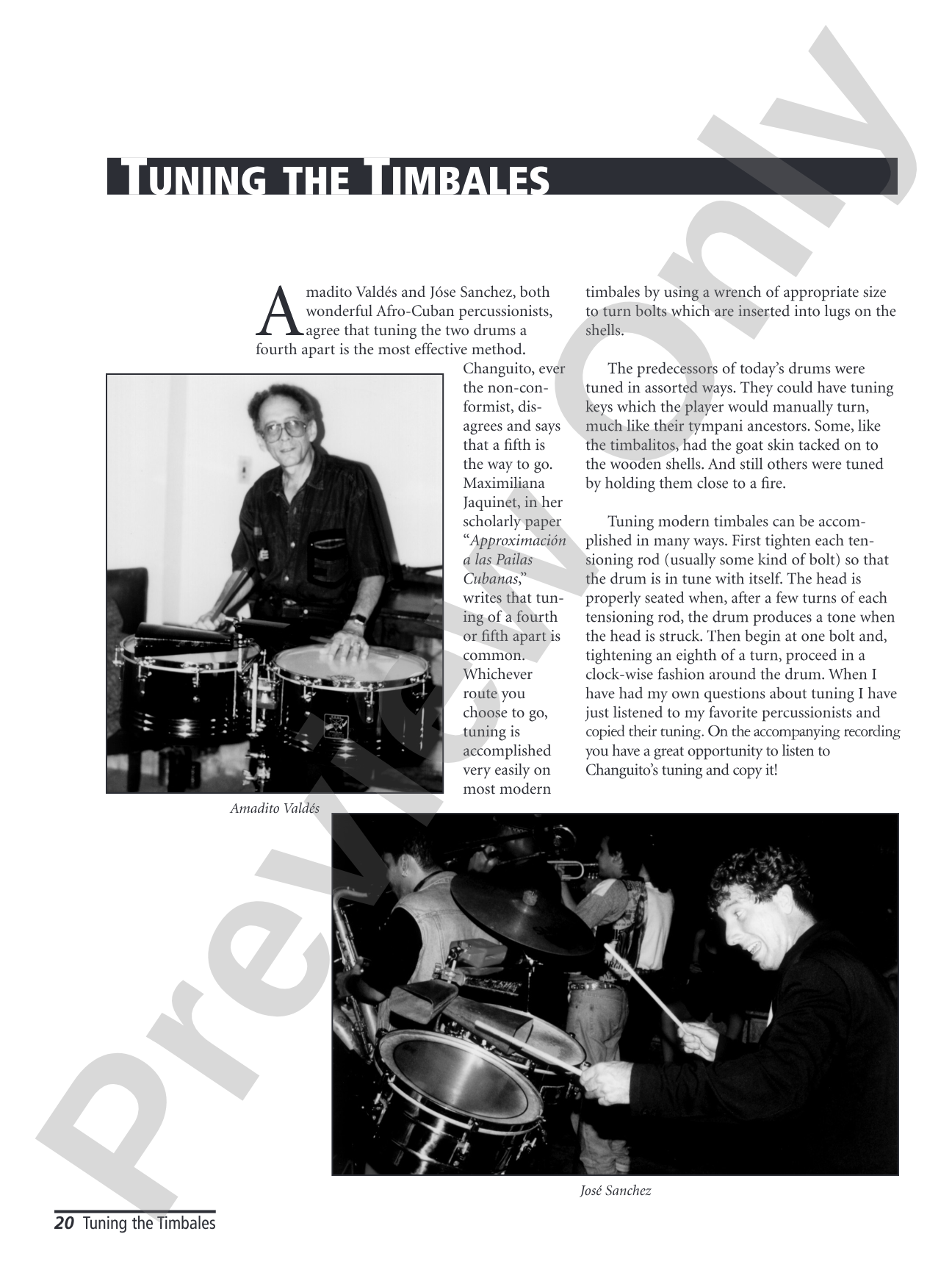 Changuito: A Master's Approach to Timbales