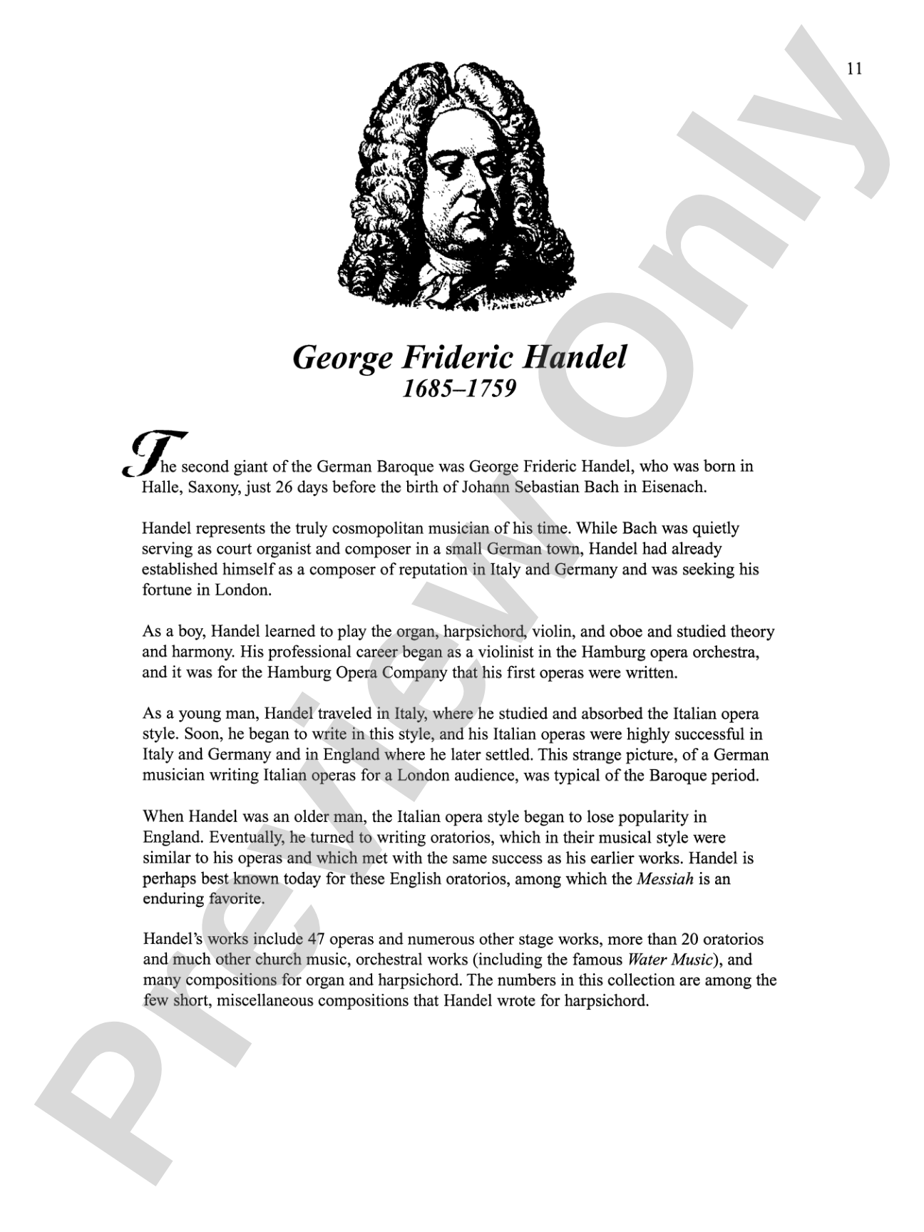 Piano Literature of the 17th, 18th, and 19th Centuries, Book 6: Piano