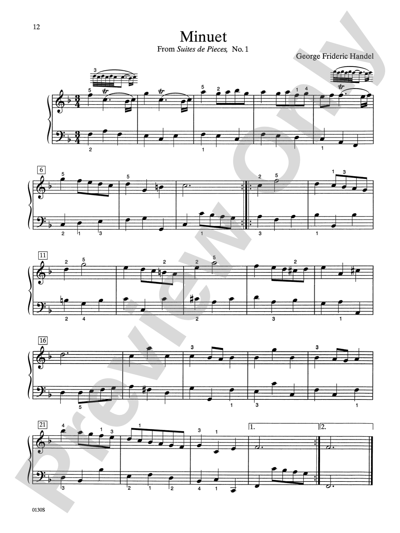 Piano Literature of the 17th, 18th, and 19th Centuries, Book 6: Piano