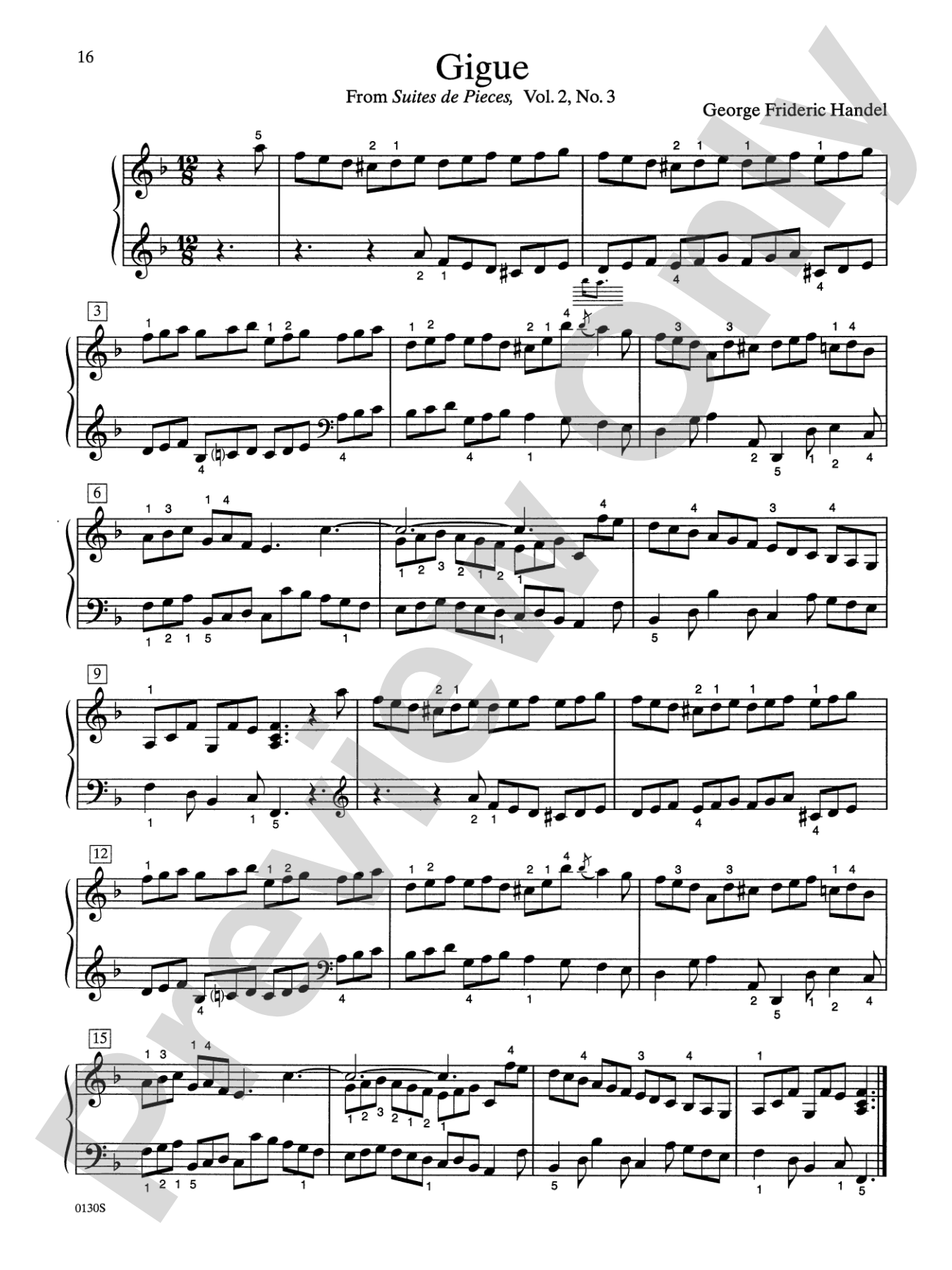 Piano Literature of the 17th, 18th, and 19th Centuries, Book 6: Piano