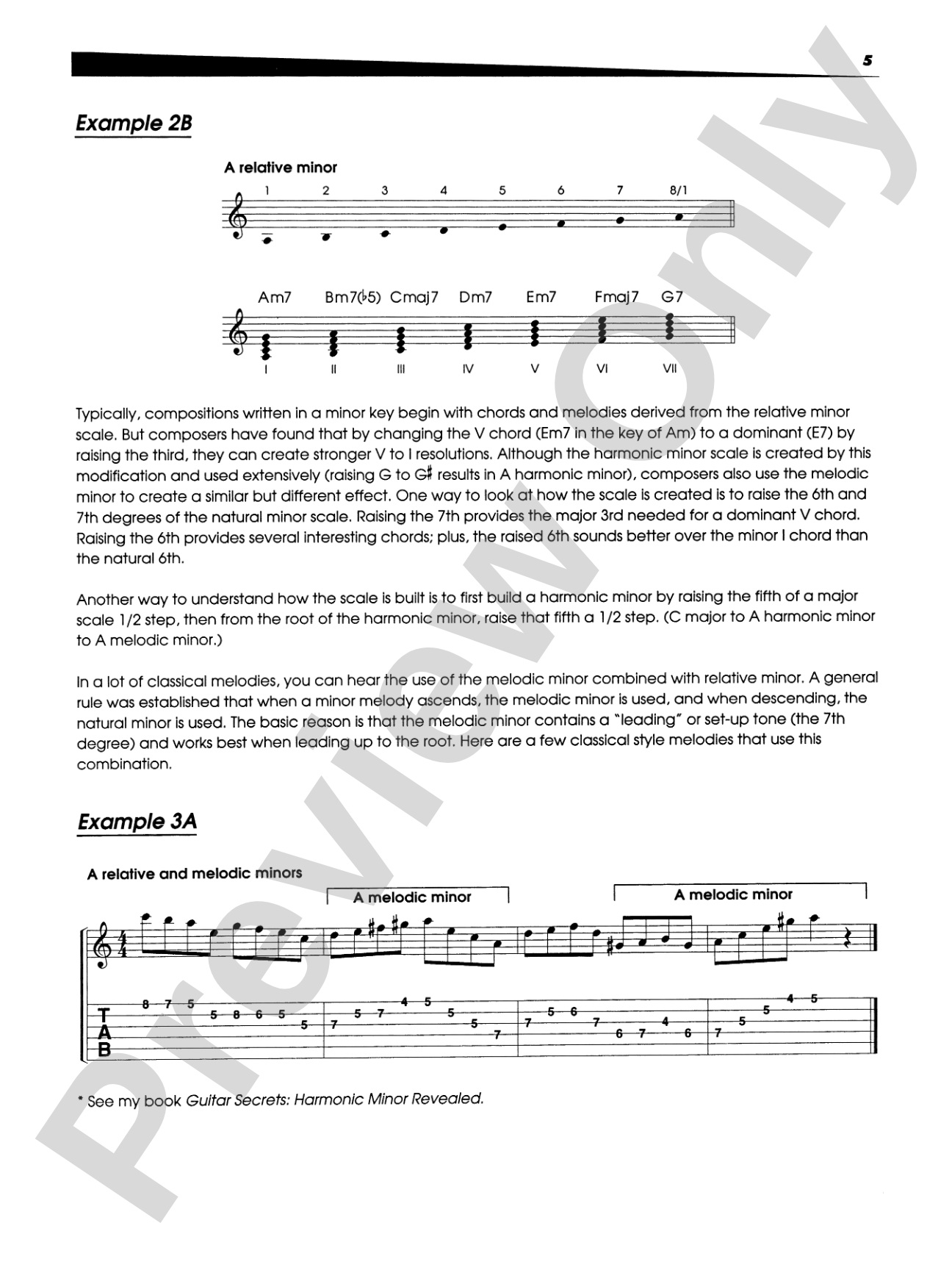 Guitar Secrets: Melodic Minor Revealed