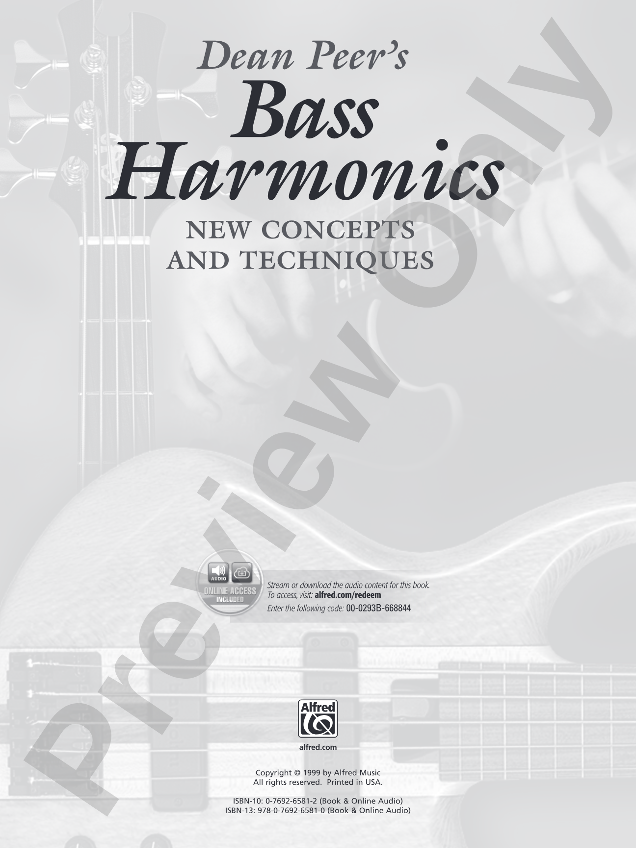 Bass Harmonics: New Concepts and Techniques