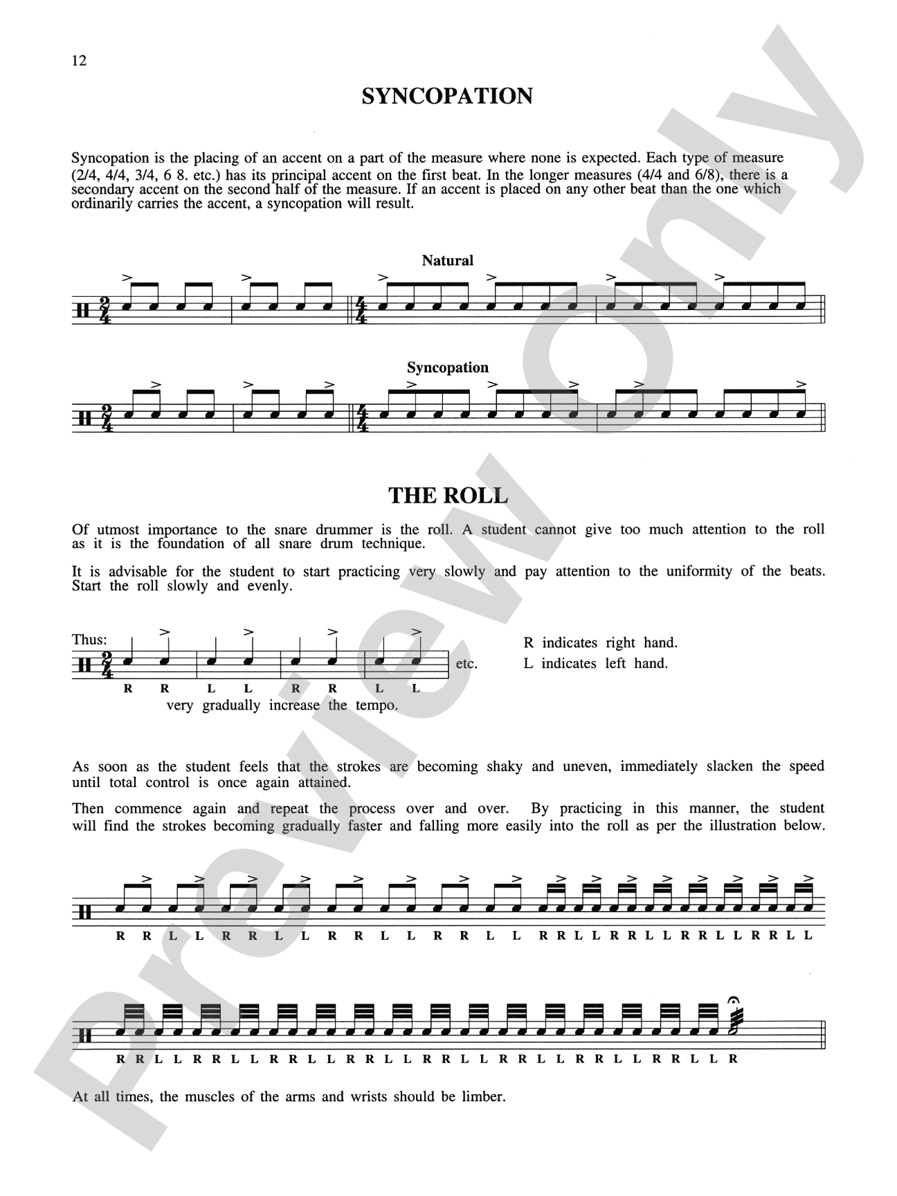 Podemski's Standard Snare Drum Method: Including Double Drums and Introduction to Timpani