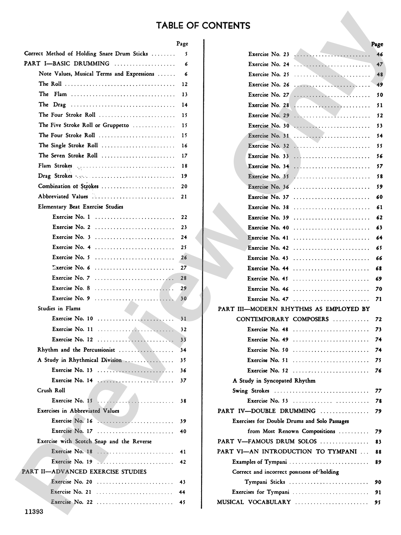 Podemski's Standard Snare Drum Method: Including Double Drums and Introduction to Timpani