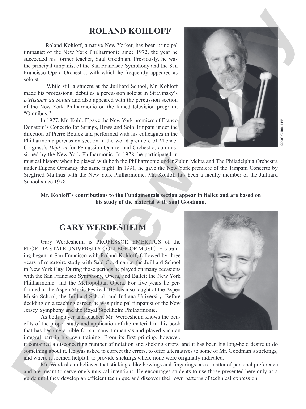 Saul Goodman: Modern Method for Timpani