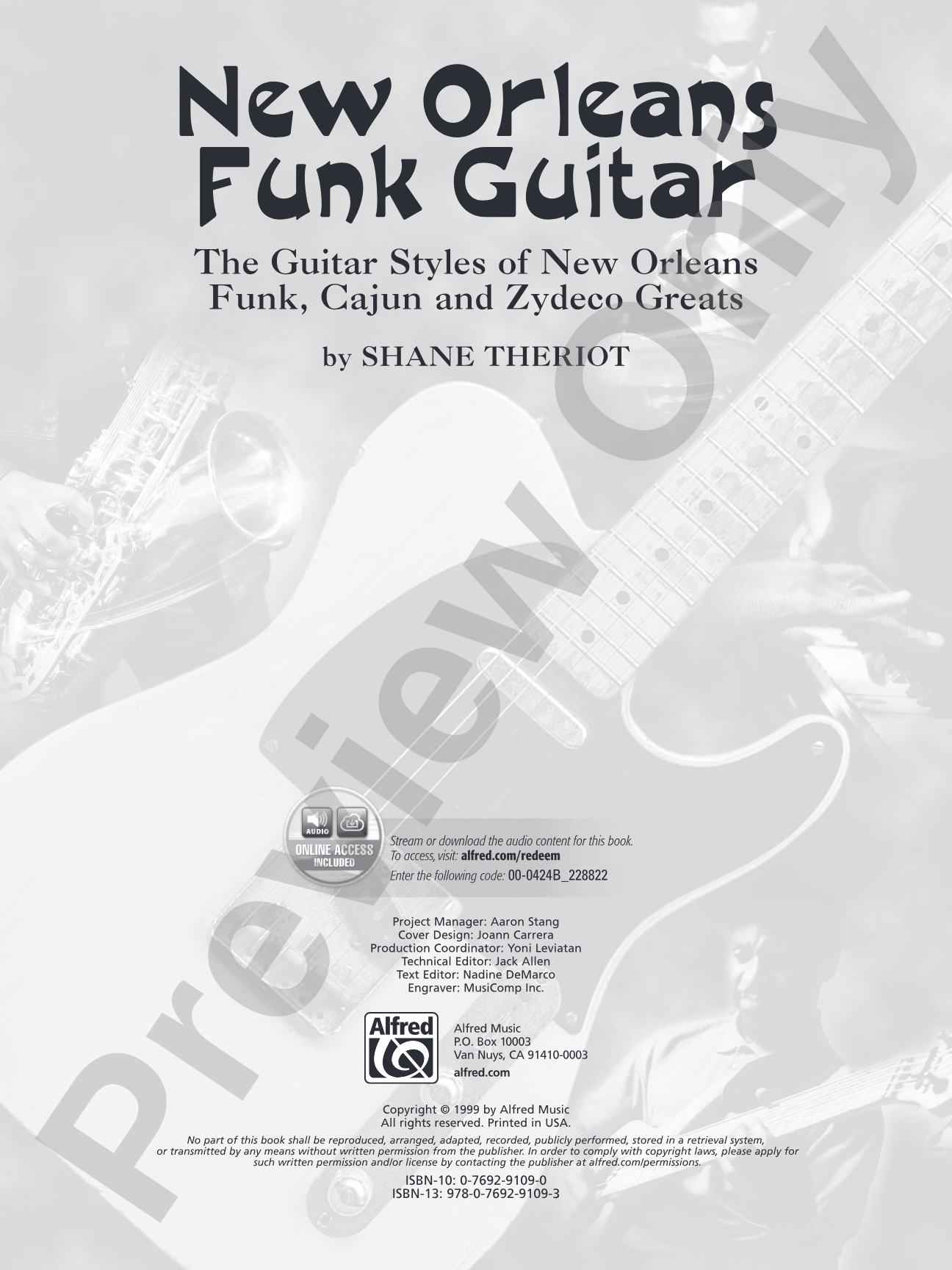 New Orleans Funk Guitar: The Guitar Styles of New Orleans Funk, Cajun, and Zydeco Greats