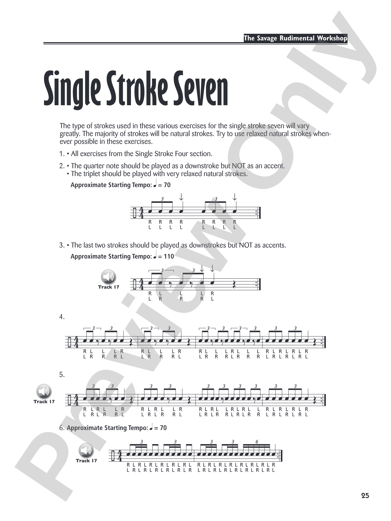 Savage Rudimental Workshop: A Musical Approach to Develop Total Control of the 40 P.A.S. Rudiments