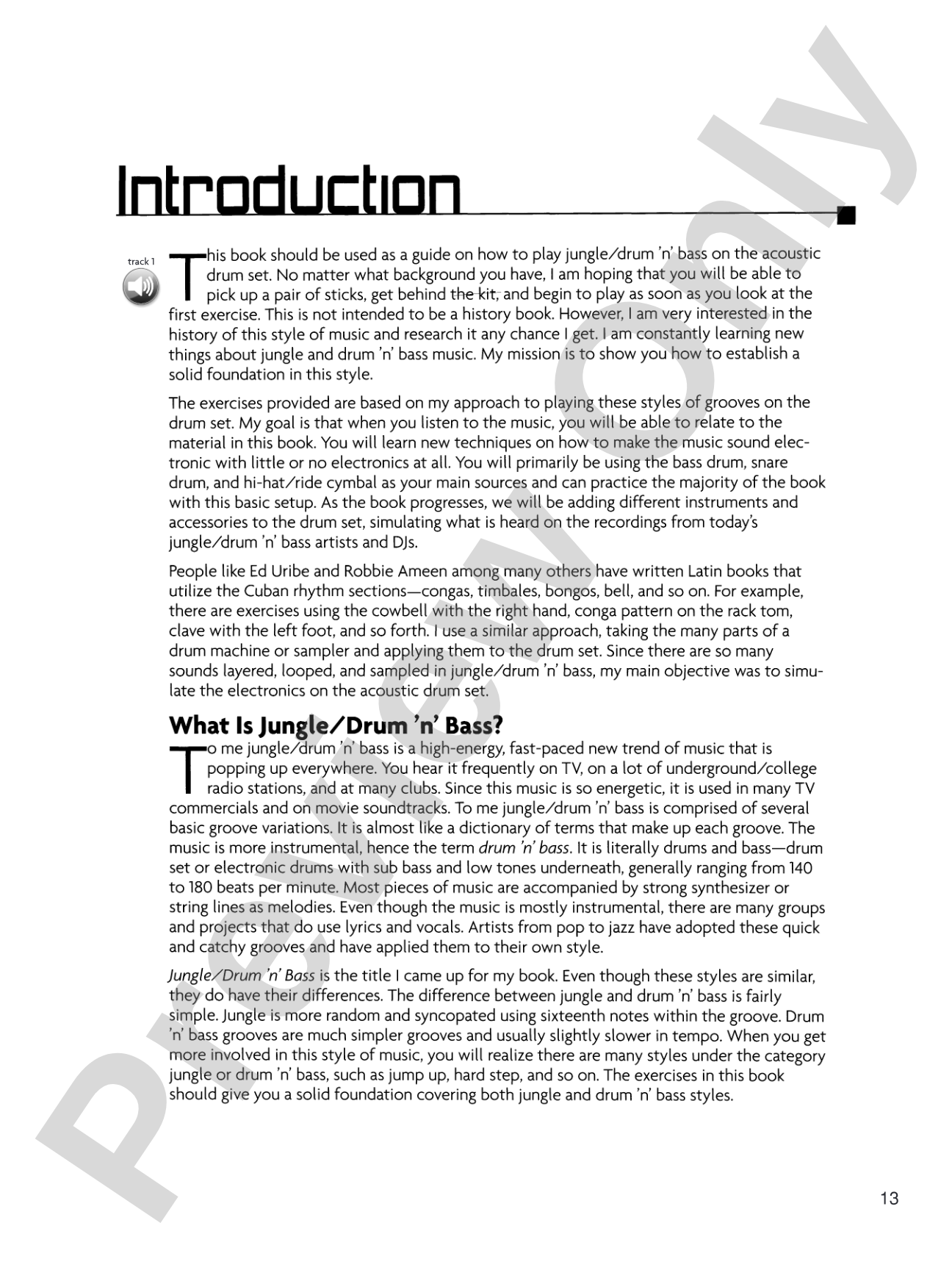 Jungle/Drum 'n' Bass for the Acoustic Drum Set: A Guide to Applying Today's Electronic Music to the Drum Set
