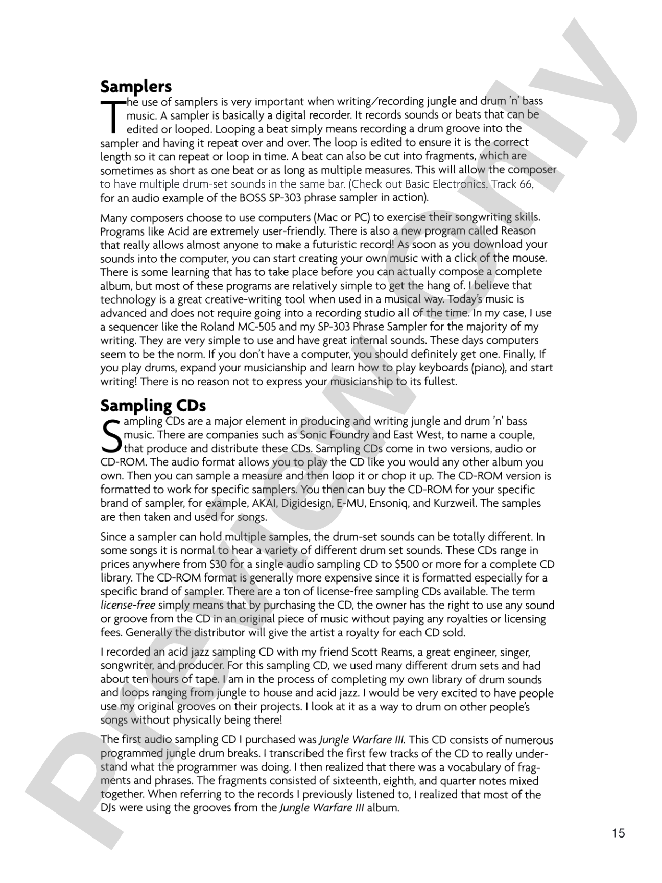 Jungle/Drum 'n' Bass for the Acoustic Drum Set: A Guide to Applying Today's Electronic Music to the Drum Set