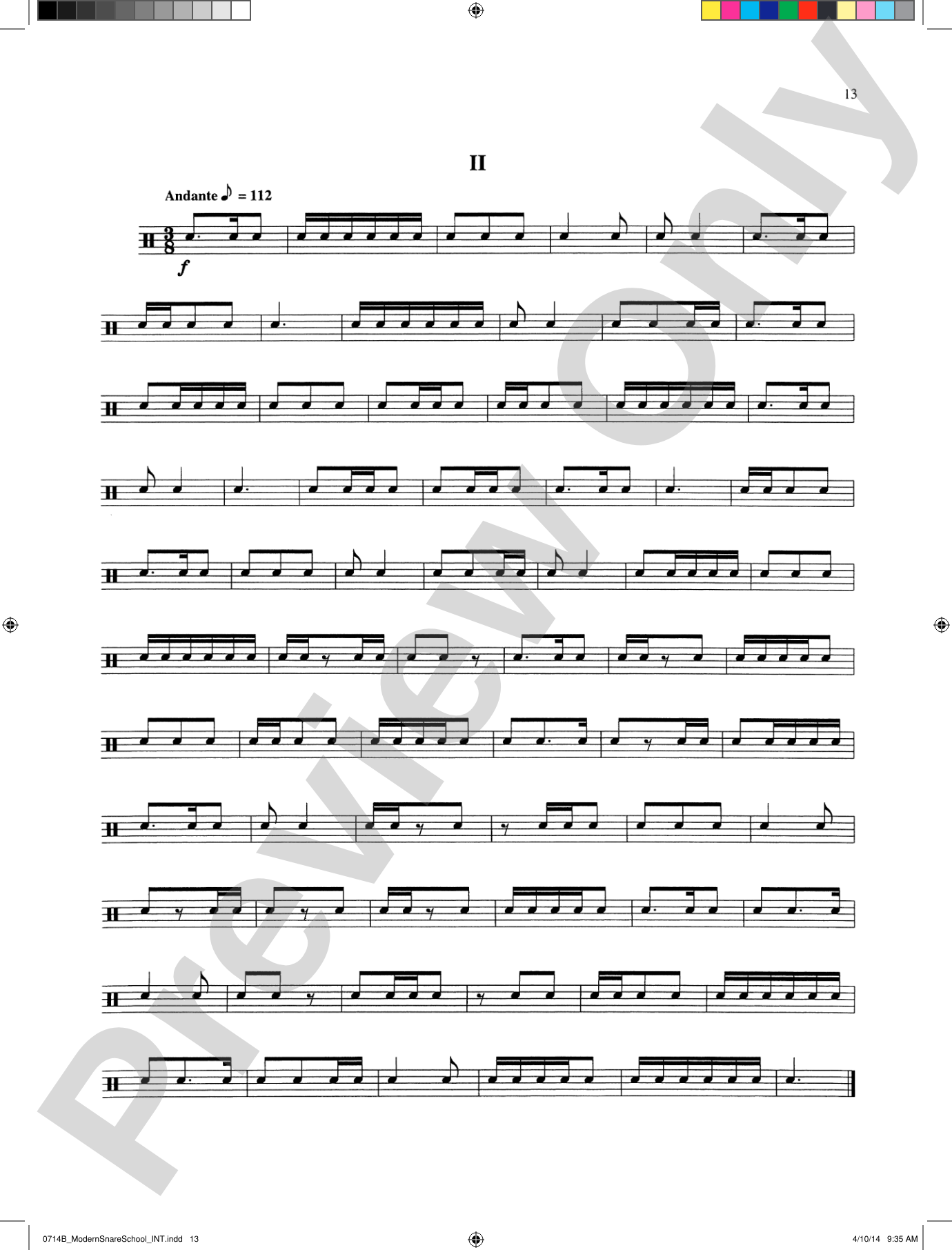 Modern School for Snare Drum: With a Guide Book for the Artist Percussionist---Covering All of the Instruments of the Percussion Family