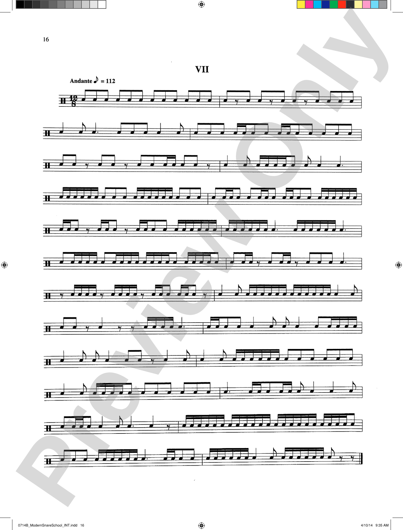 Modern School for Snare Drum: With a Guide Book for the Artist Percussionist---Covering All of the Instruments of the Percussion Family