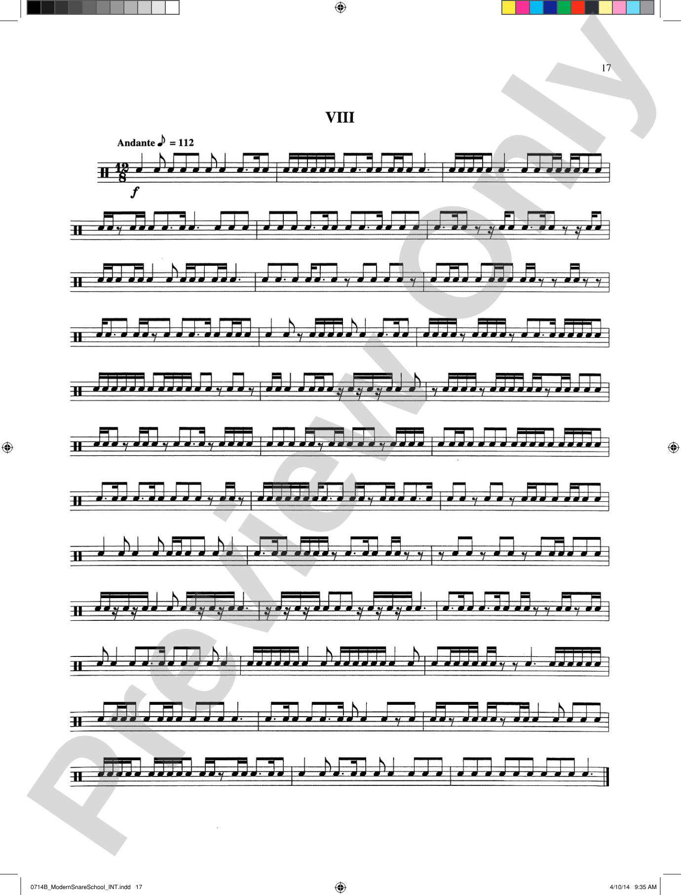 Modern School for Snare Drum: With a Guide Book for the Artist Percussionist---Covering All of the Instruments of the Percussion Family