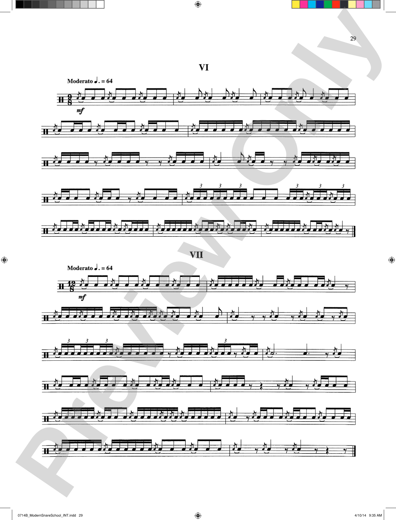 Modern School for Snare Drum: With a Guide Book for the Artist Percussionist---Covering All of the Instruments of the Percussion Family