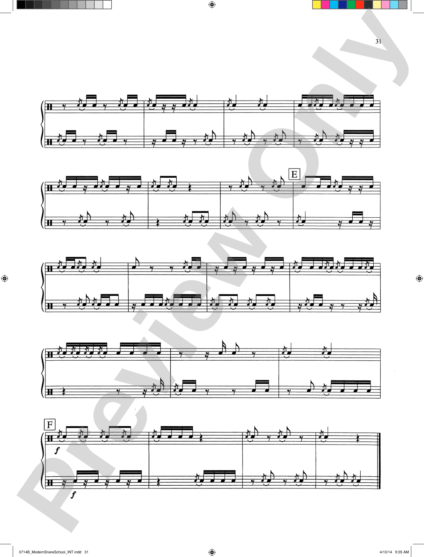 Modern School for Snare Drum: With a Guide Book for the Artist Percussionist---Covering All of the Instruments of the Percussion Family