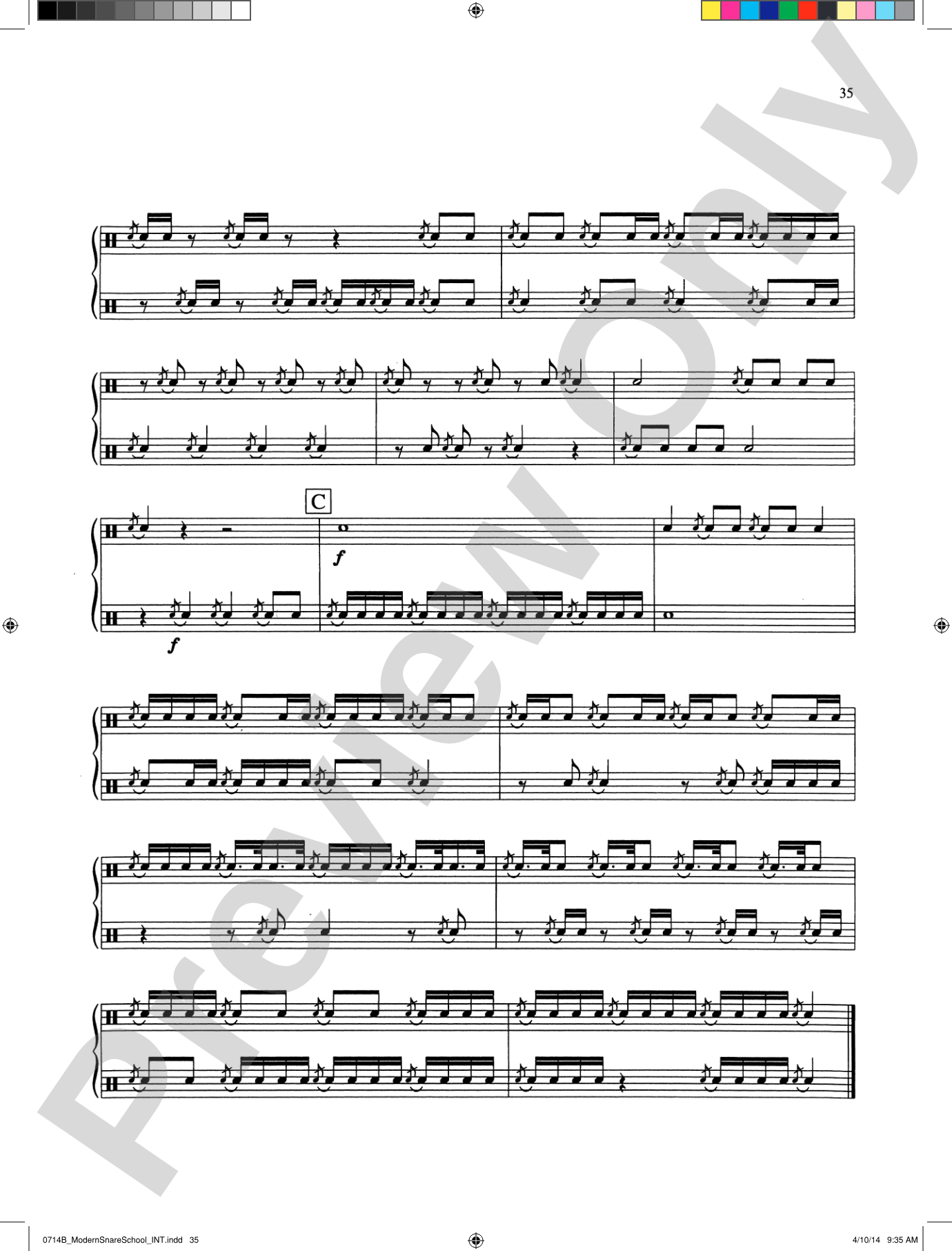 Modern School for Snare Drum: With a Guide Book for the Artist Percussionist---Covering All of the Instruments of the Percussion Family