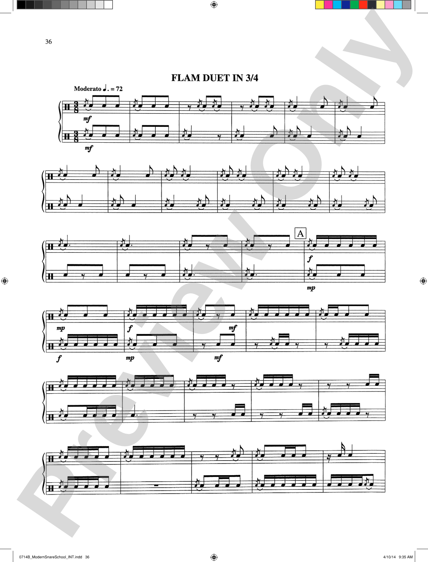 Modern School for Snare Drum: With a Guide Book for the Artist Percussionist---Covering All of the Instruments of the Percussion Family