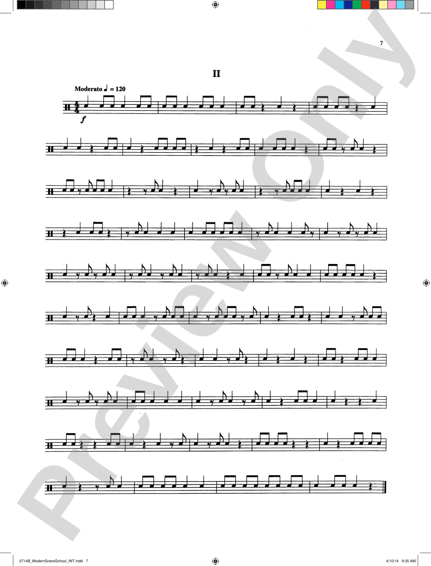 Modern School for Snare Drum: With a Guide Book for the Artist Percussionist---Covering All of the Instruments of the Percussion Family