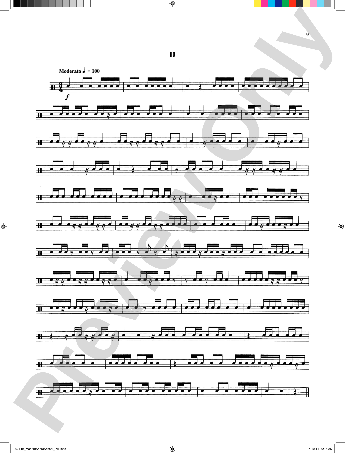 Modern School for Snare Drum: With a Guide Book for the Artist Percussionist---Covering All of the Instruments of the Percussion Family