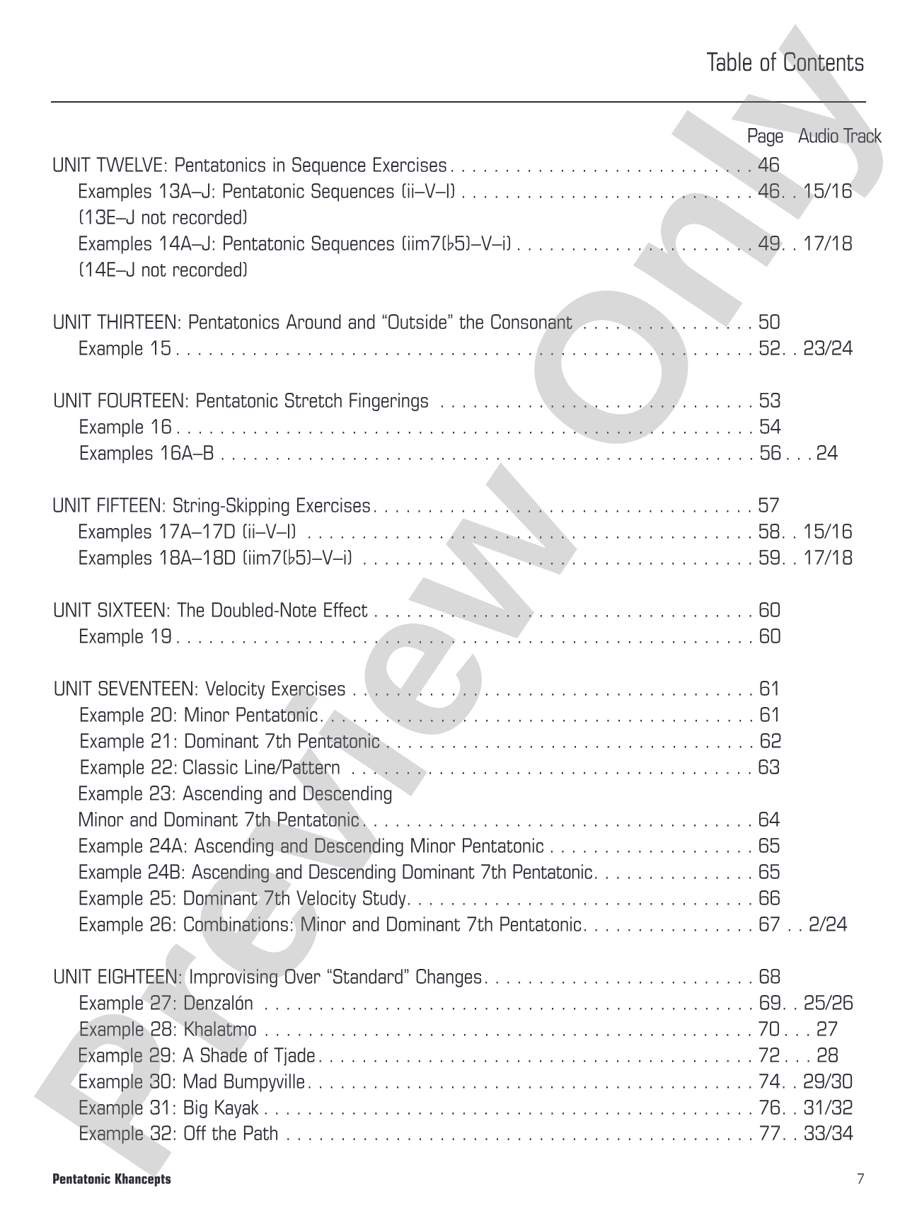 Pentatonic Khancepts