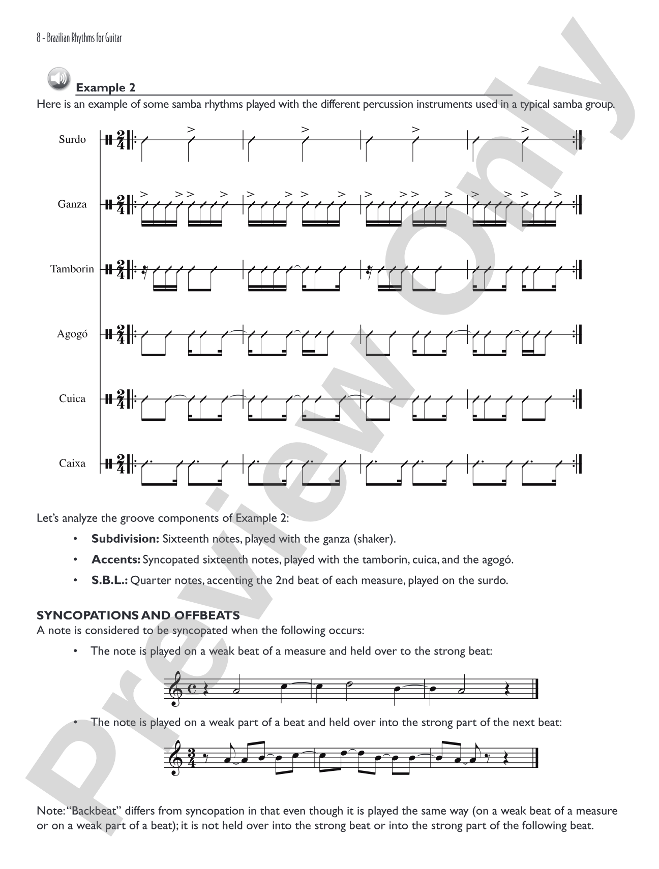 Brazilian Rhythms for Guitar: Samba, Bossa Nova, Choro, Baião, Frevo, and Other Brazilian Styles