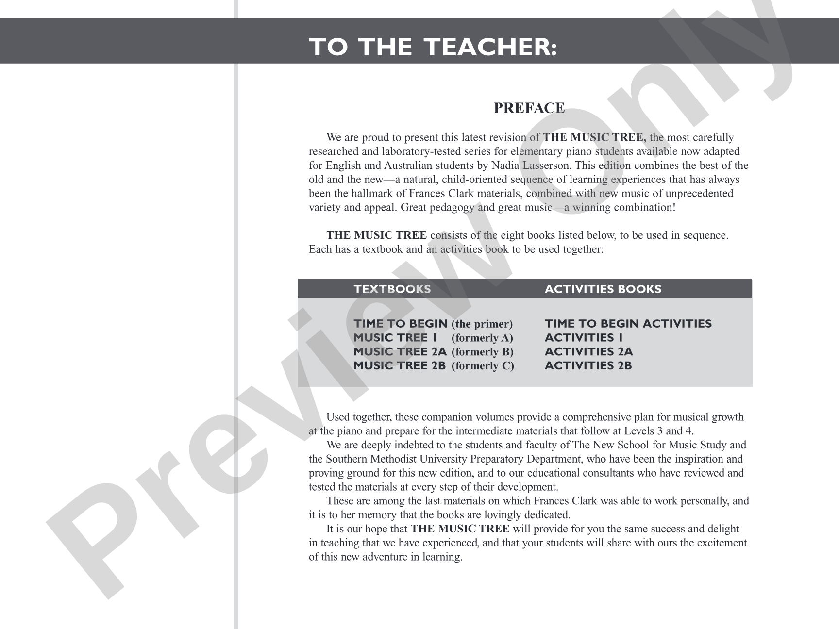 The Music Tree: English Edition Activities Book, Time to Begin: Piano