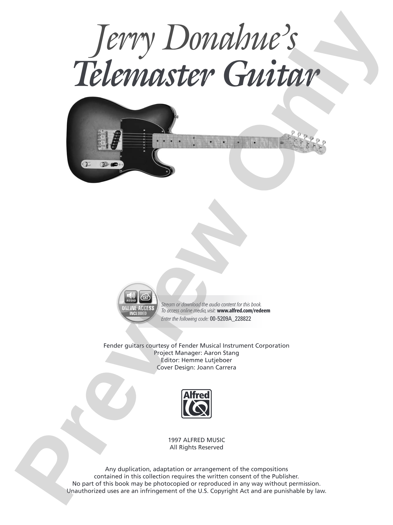 Jerry Donahue's Telemaster Guitar
