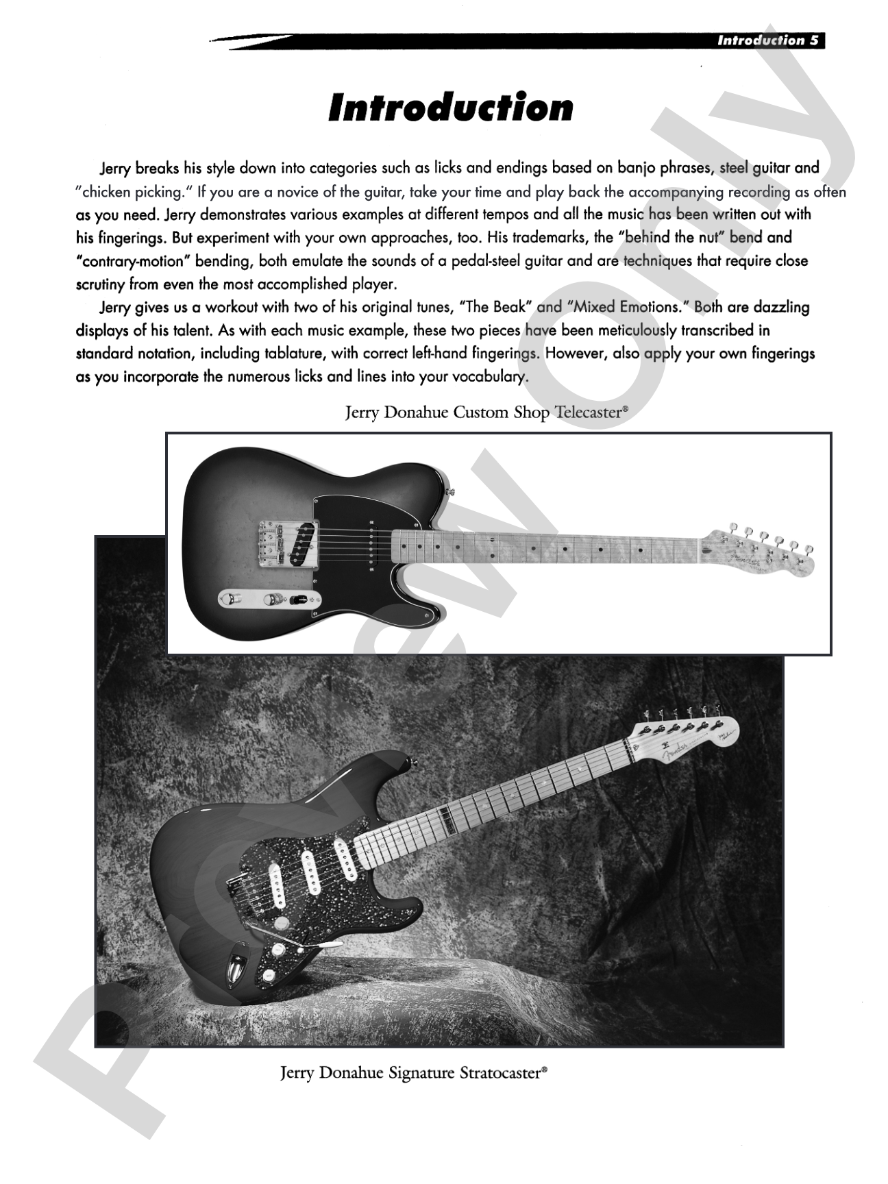 Jerry Donahue's Telemaster Guitar