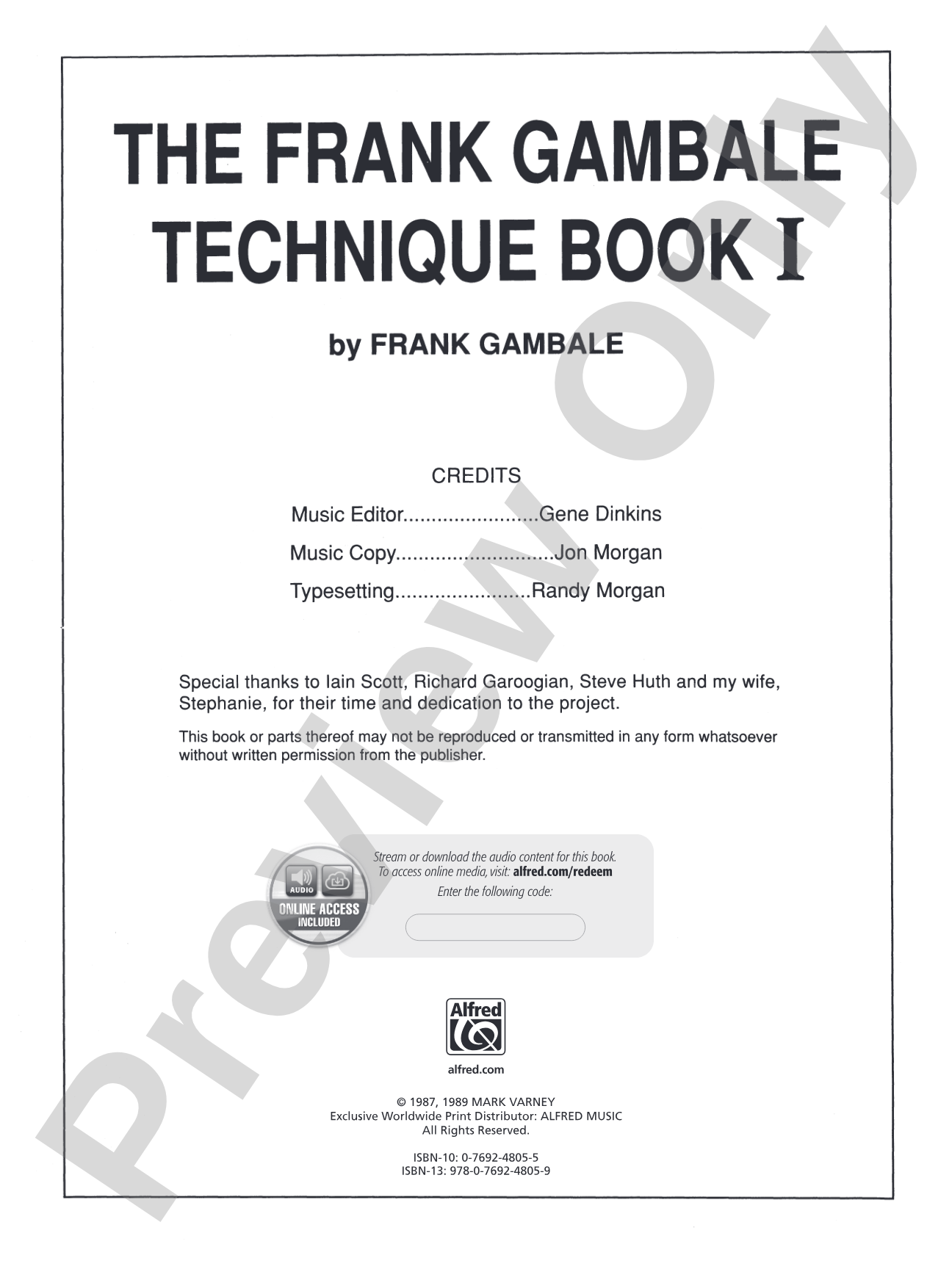 The Frank Gambale Technique Book I: The Essential Soloing Theory Course for All Guitarists