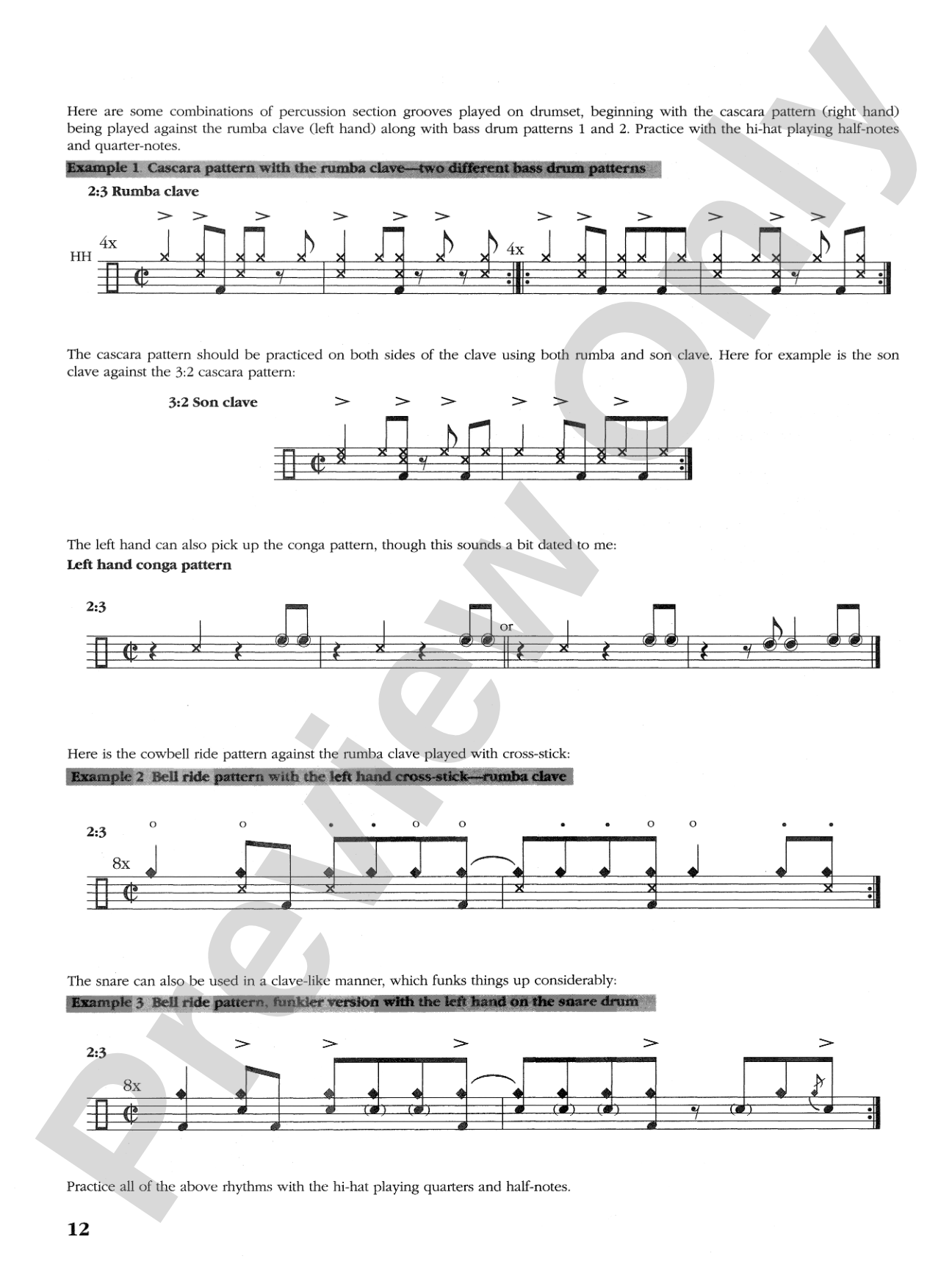 Funkifying the Clave: Afro-Cuban Grooves for Bass and Drums