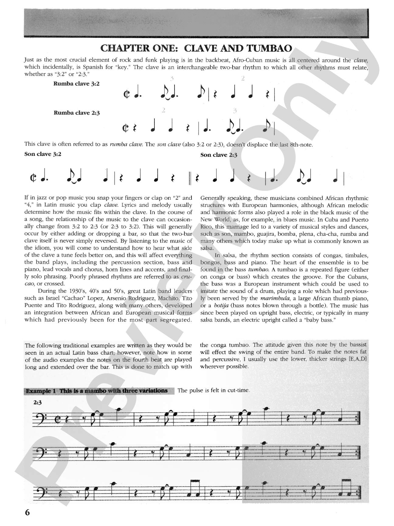 Funkifying the Clave: Afro-Cuban Grooves for Bass and Drums