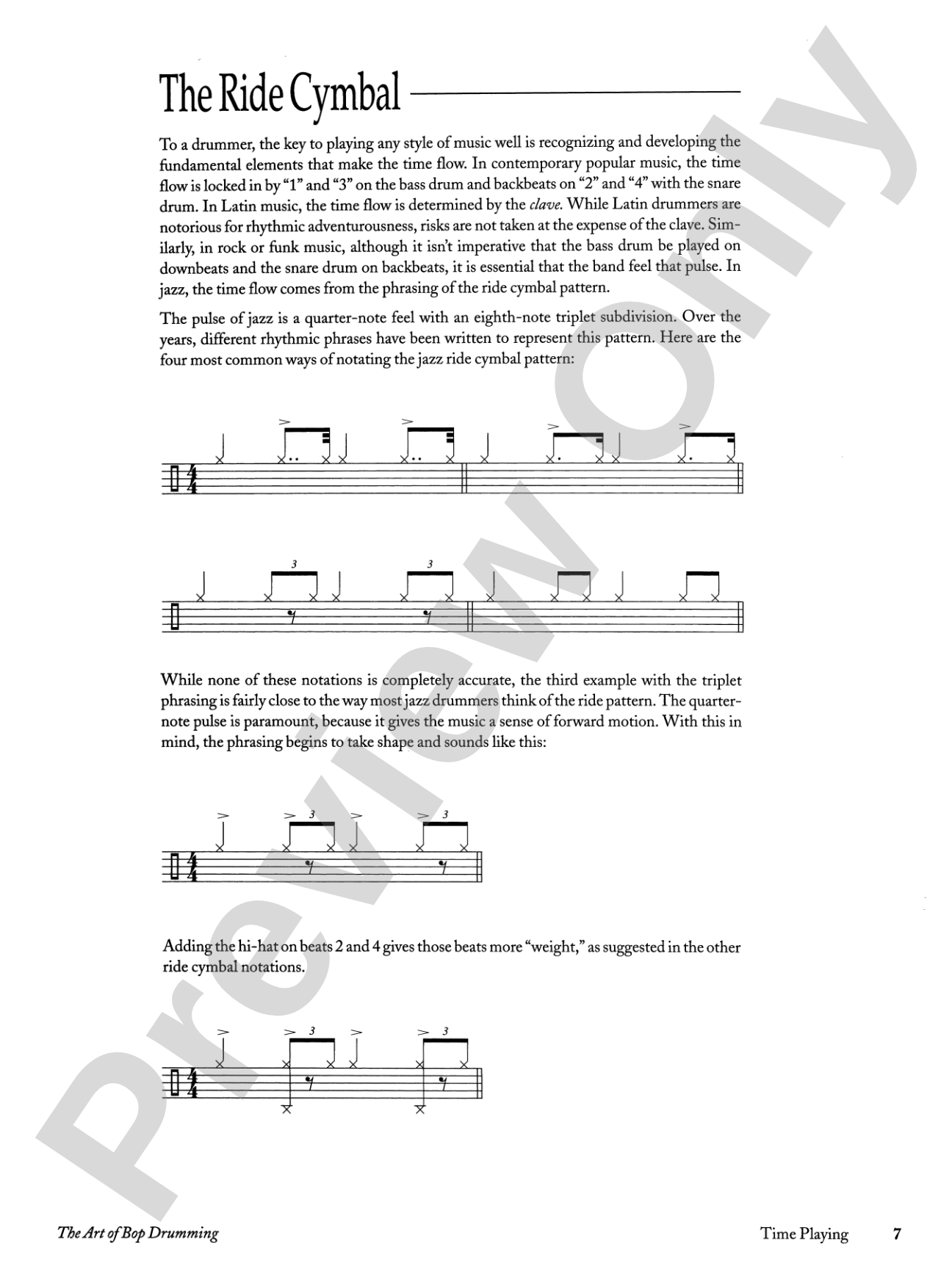 The Art of Bop Drumming