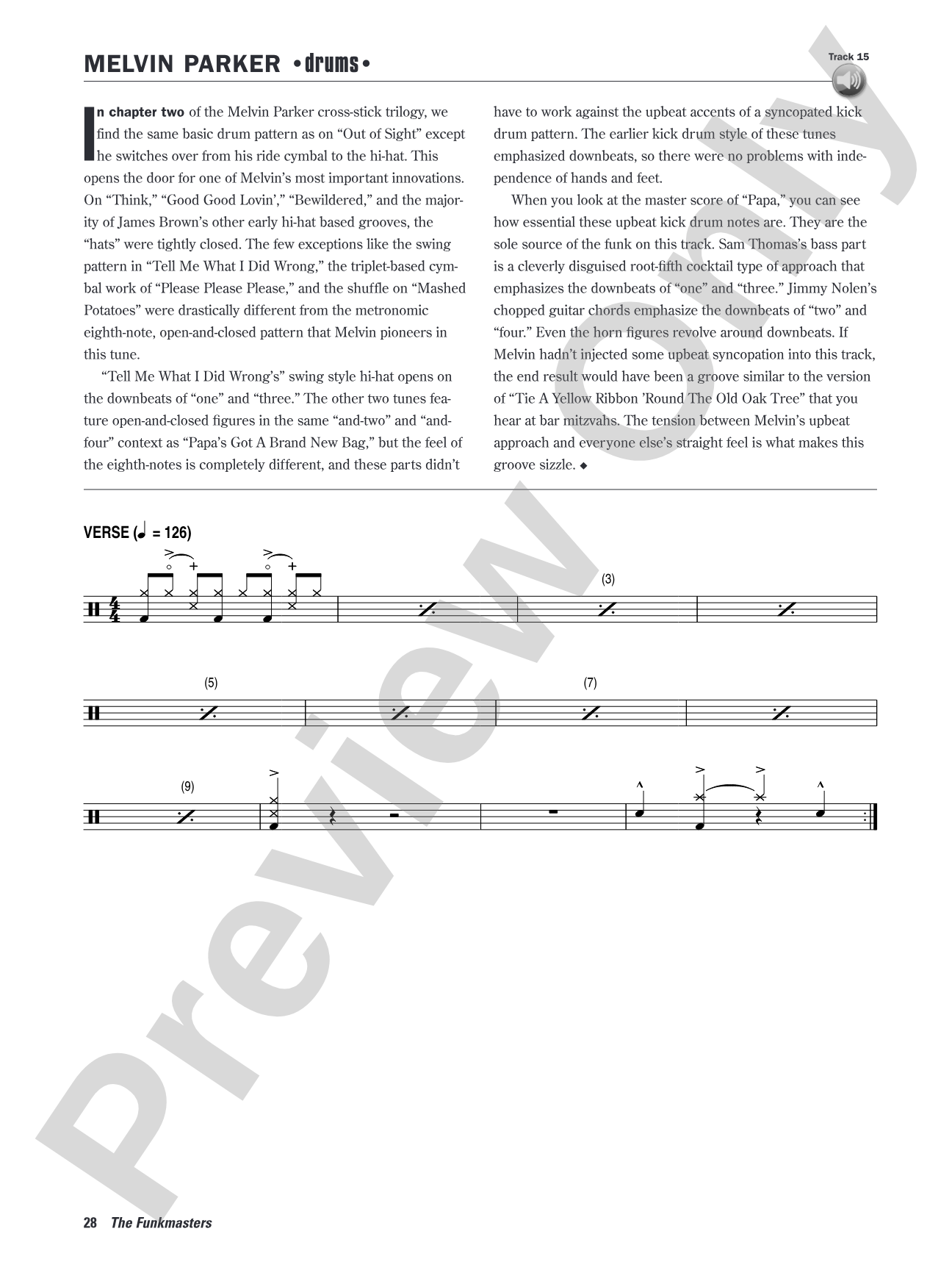 The Funkmasters: The Great James Brown Rhythm Sections 1960--1973: For Guitar, Bass, and Drums