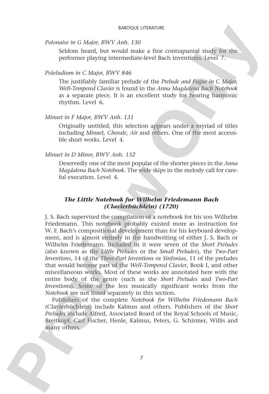 Pianists Guide to Standard Teaching and Performance Literature: Piano