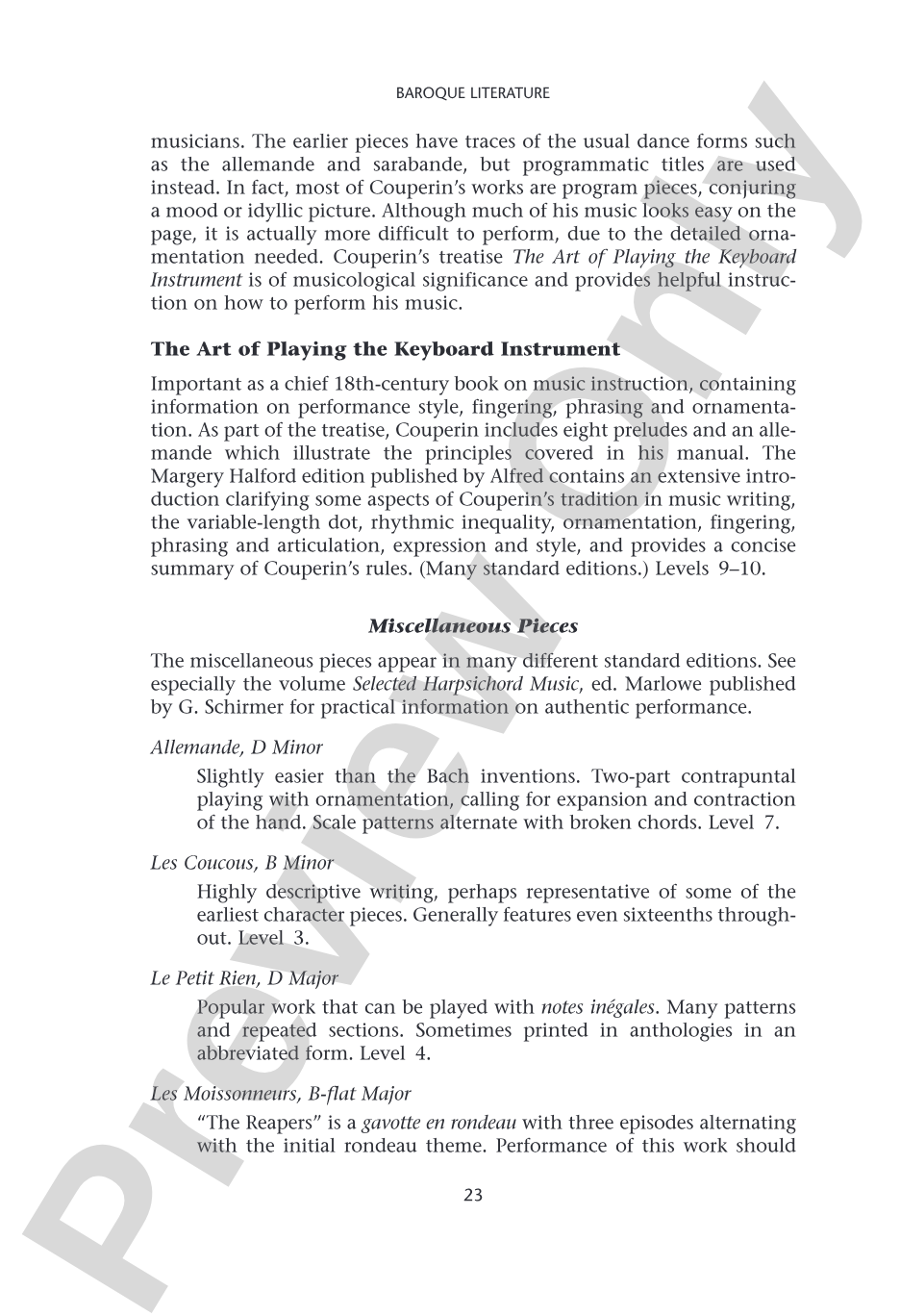 Pianists Guide to Standard Teaching and Performance Literature: Piano