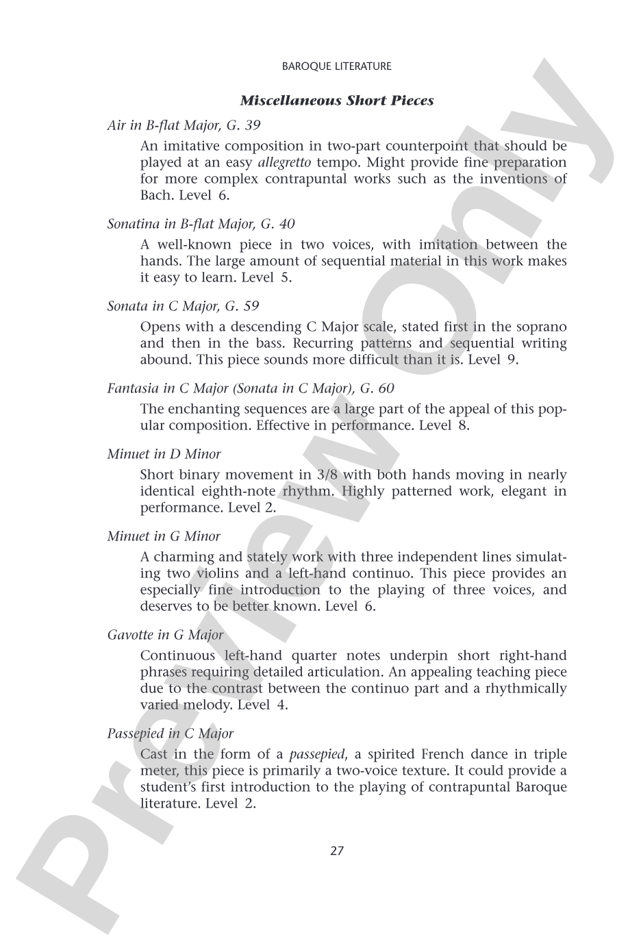 Pianists Guide to Standard Teaching and Performance Literature: Piano