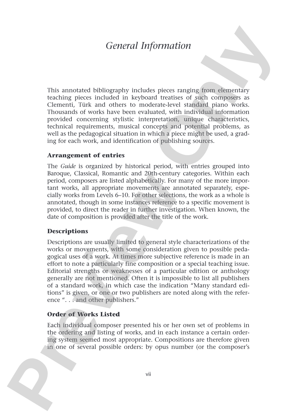 Pianists Guide to Standard Teaching and Performance Literature: Piano