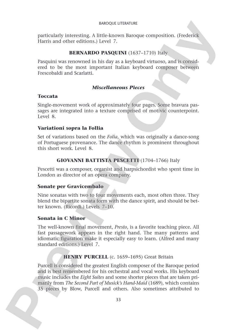 Pianists Guide to Standard Teaching and Performance Literature: Piano