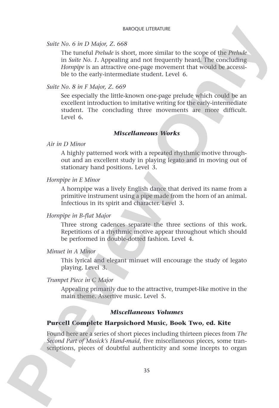 Pianists Guide to Standard Teaching and Performance Literature: Piano