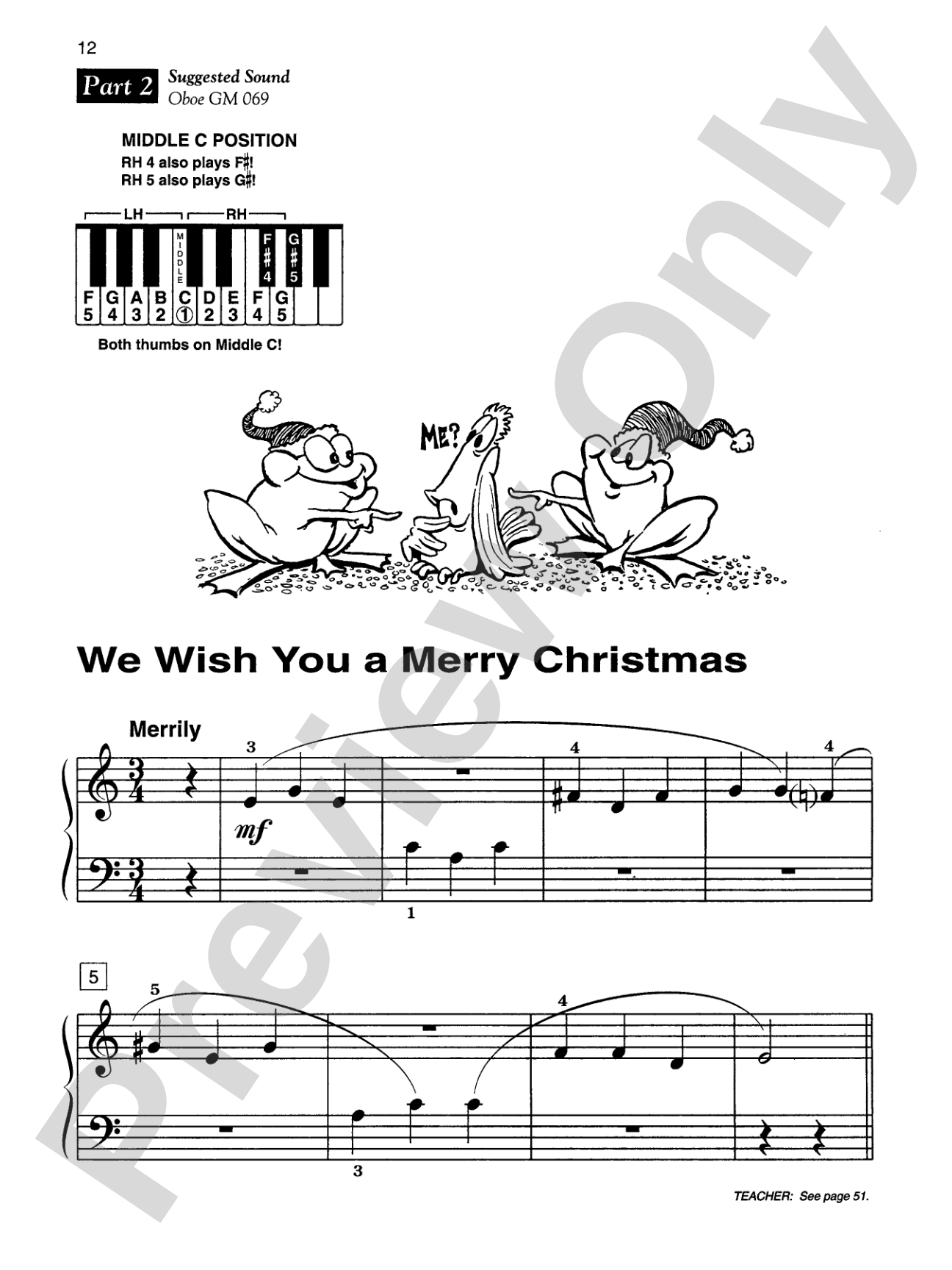 Alfred's Basic Piano Library: Merry Christmas! Ensemble, Book 1B: Piano
