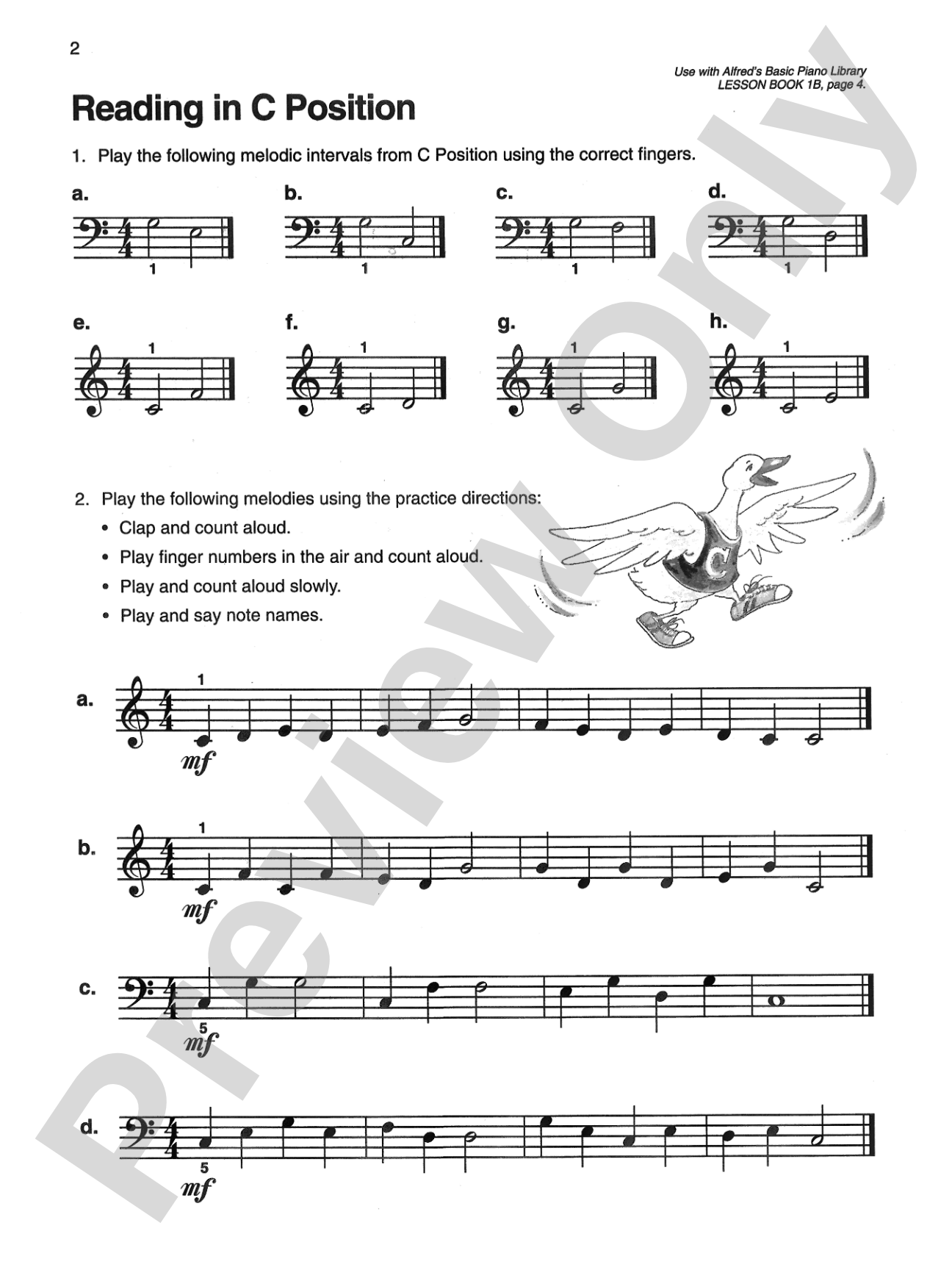 Alfred's Basic Piano Library: Sight Reading Book 1B: Piano